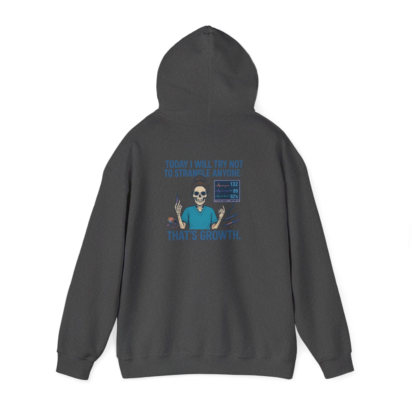 Growth Mindset Hoodie, Funny Motivational Sweatshirt, Original Graphic Pullover, Comfortable Casual Wear, Gift for Friends