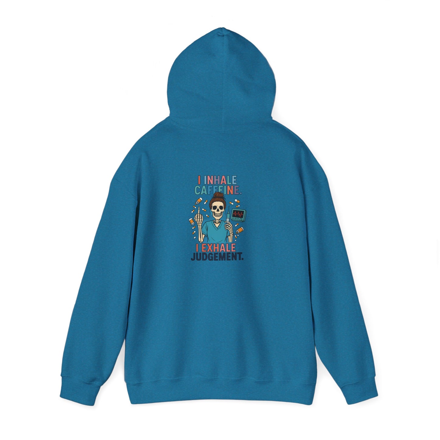 Caffeine Judgment Sweatshirt, Funny Coffee Lover Hoodie, Unisex Hoodie Gift, Halloween Sweatshirt, Cozy Casual Wear