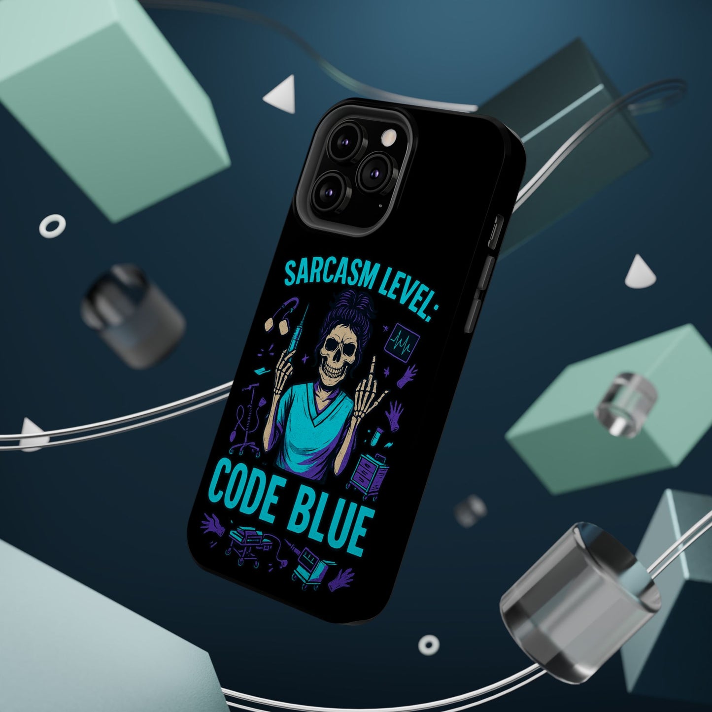 Sassy Medical Humor Phone Case - Sarcasm Level: Code Blue, Nurse Gift, Healthcare Humor, Medical Professional Accessory, Unique Phone Cover