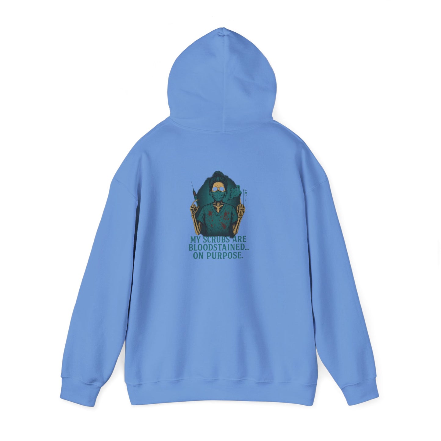 Bloodstained Purpose Hoodie - Unisex Heavy Blend Sweatshirt, Casual Wear, Gift for Him/Her, Halloween Apparel, Cozy Style