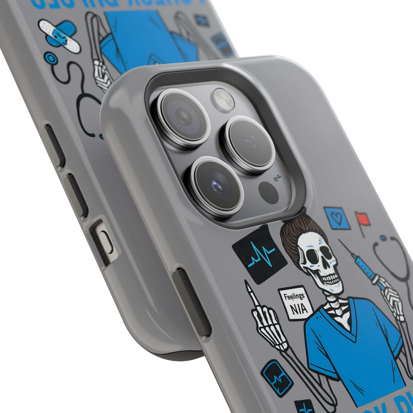 “I Check Pulses, Not Feelings” – Blunt Nurse Phone Case