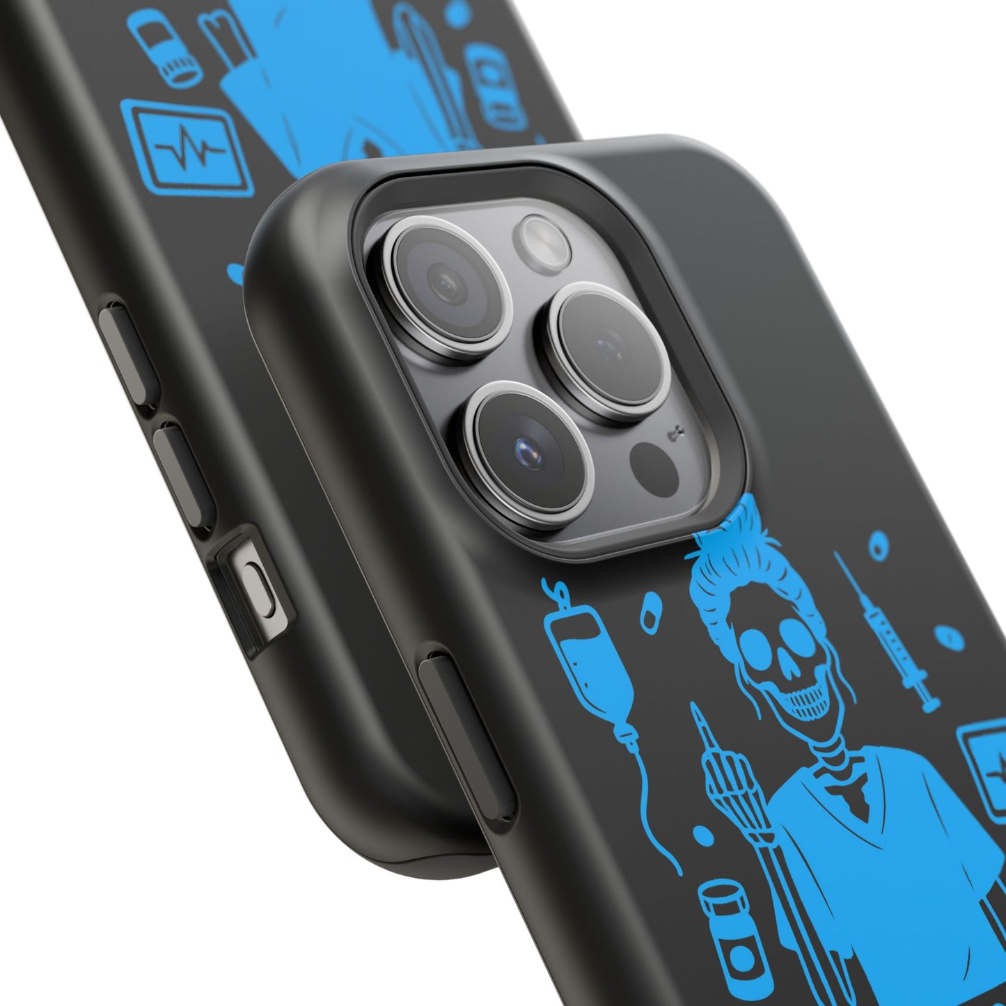 Running on Caffeine, Chaos, and Questionable Decisions” – Nurse Life Phone Case