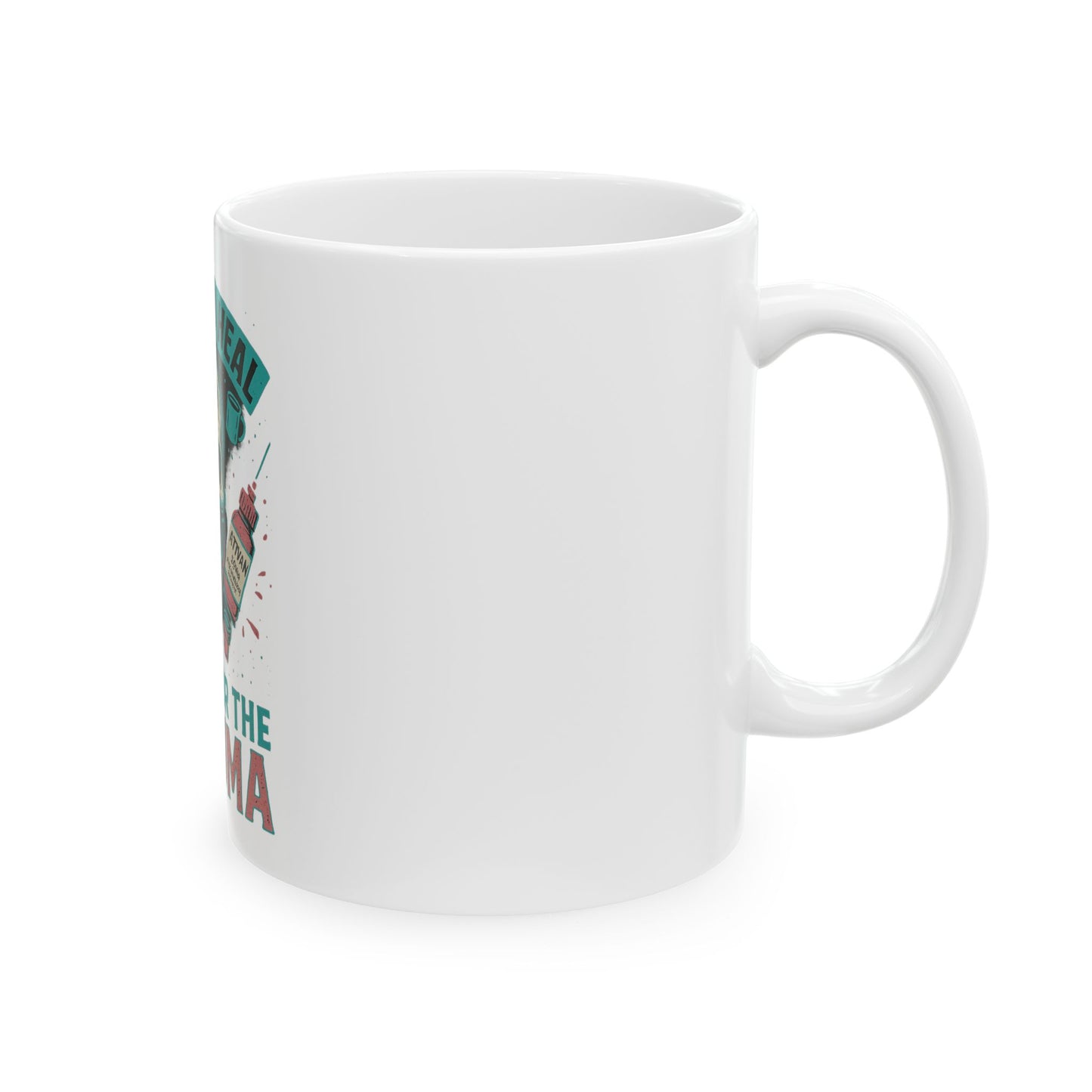 Skull Healing Ceramic Mug, I Came to Heal, Stayed for the Trauma, Funny Coffee Cup, Gift for Healthcare Workers