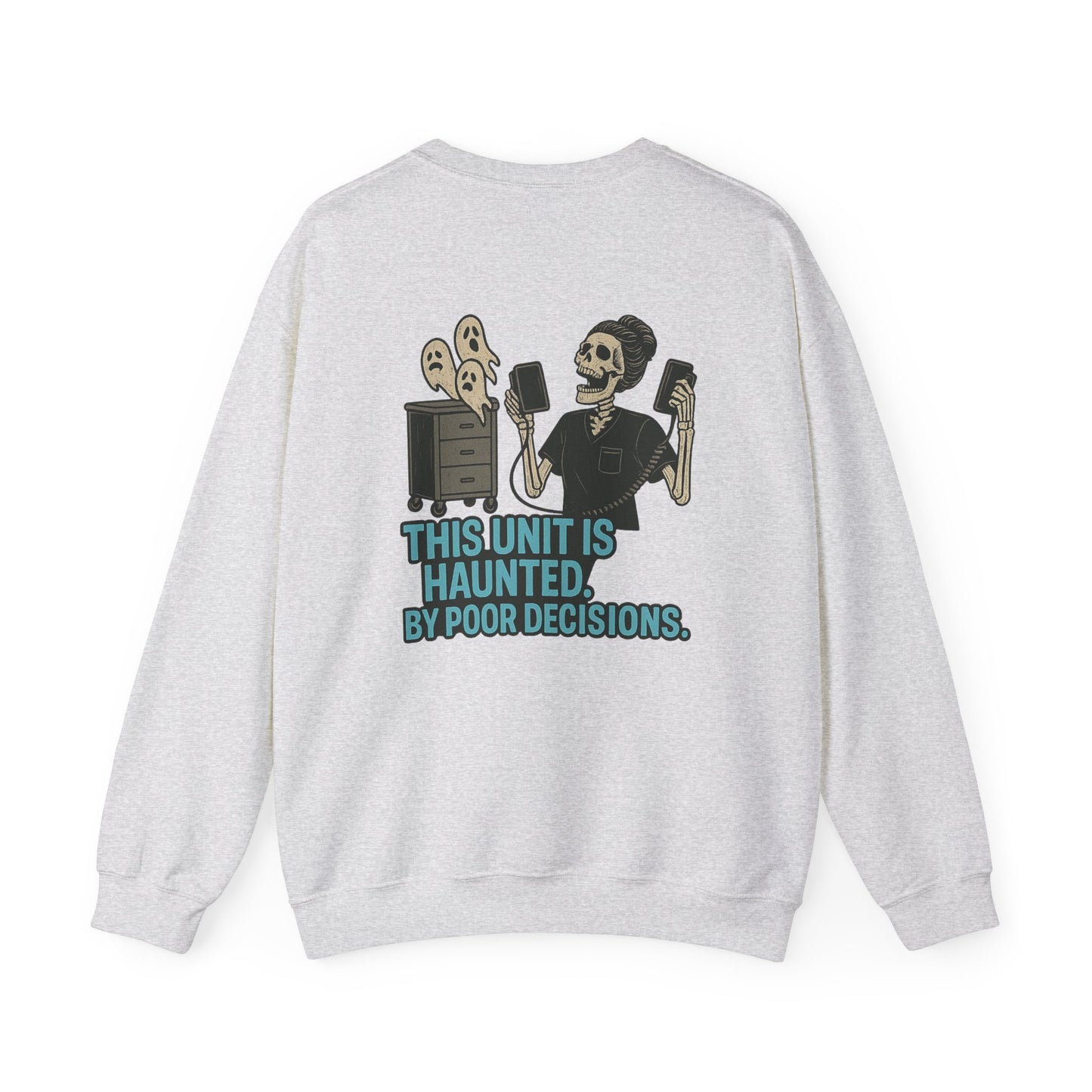 Haunted Decisions Sweatshirt | Unisex Crewneck | Spooky Fall Apparel, Halloween Gift, Casual Wear