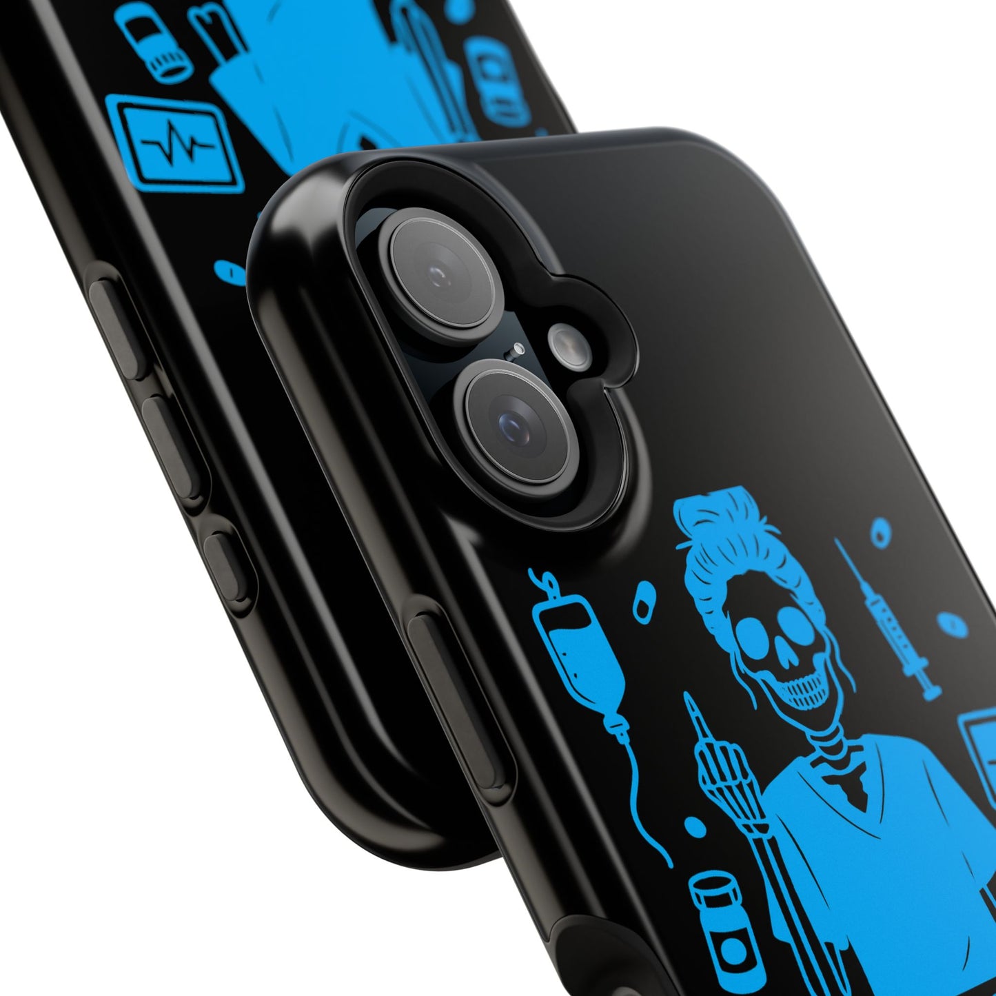 Running on Caffeine, Chaos, and Questionable Decisions” – Nurse Life Phone Case
