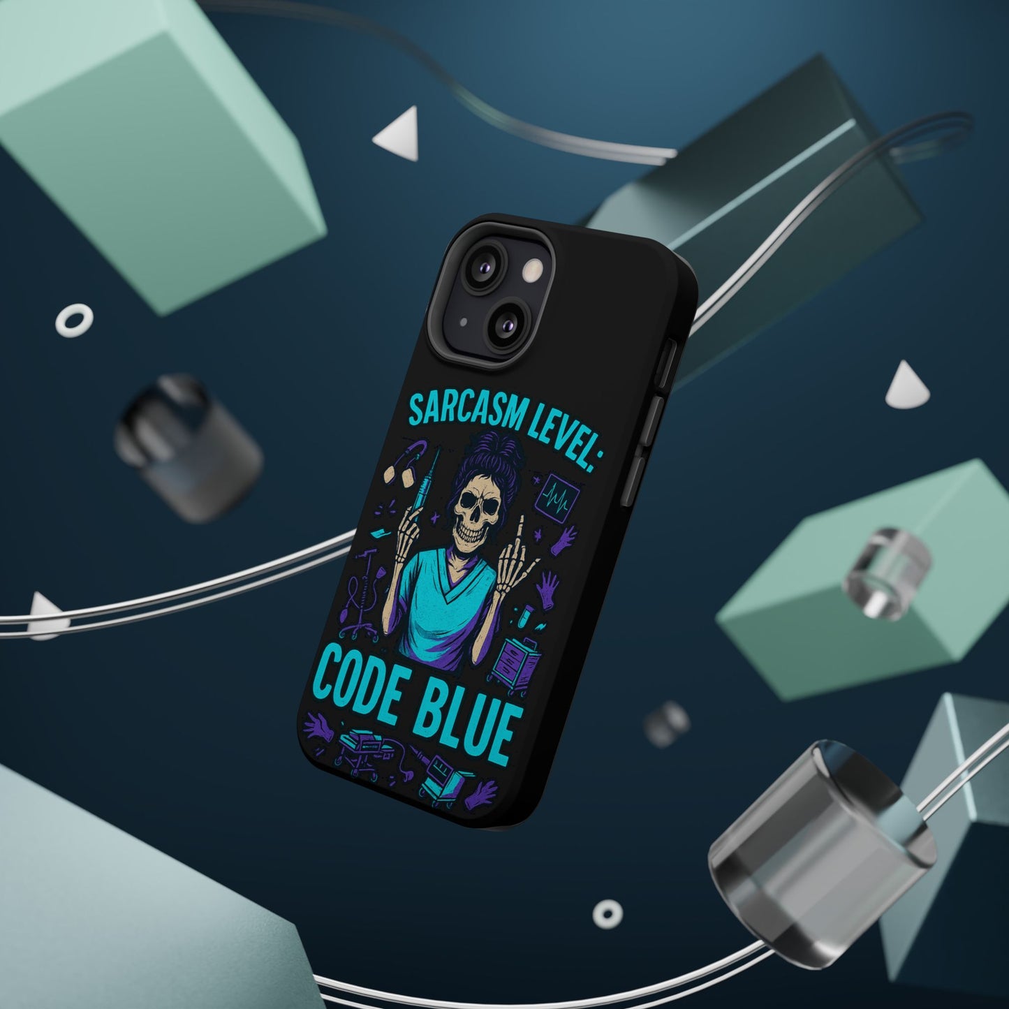 Sassy Medical Humor Phone Case - Sarcasm Level: Code Blue, Nurse Gift, Healthcare Humor, Medical Professional Accessory, Unique Phone Cover