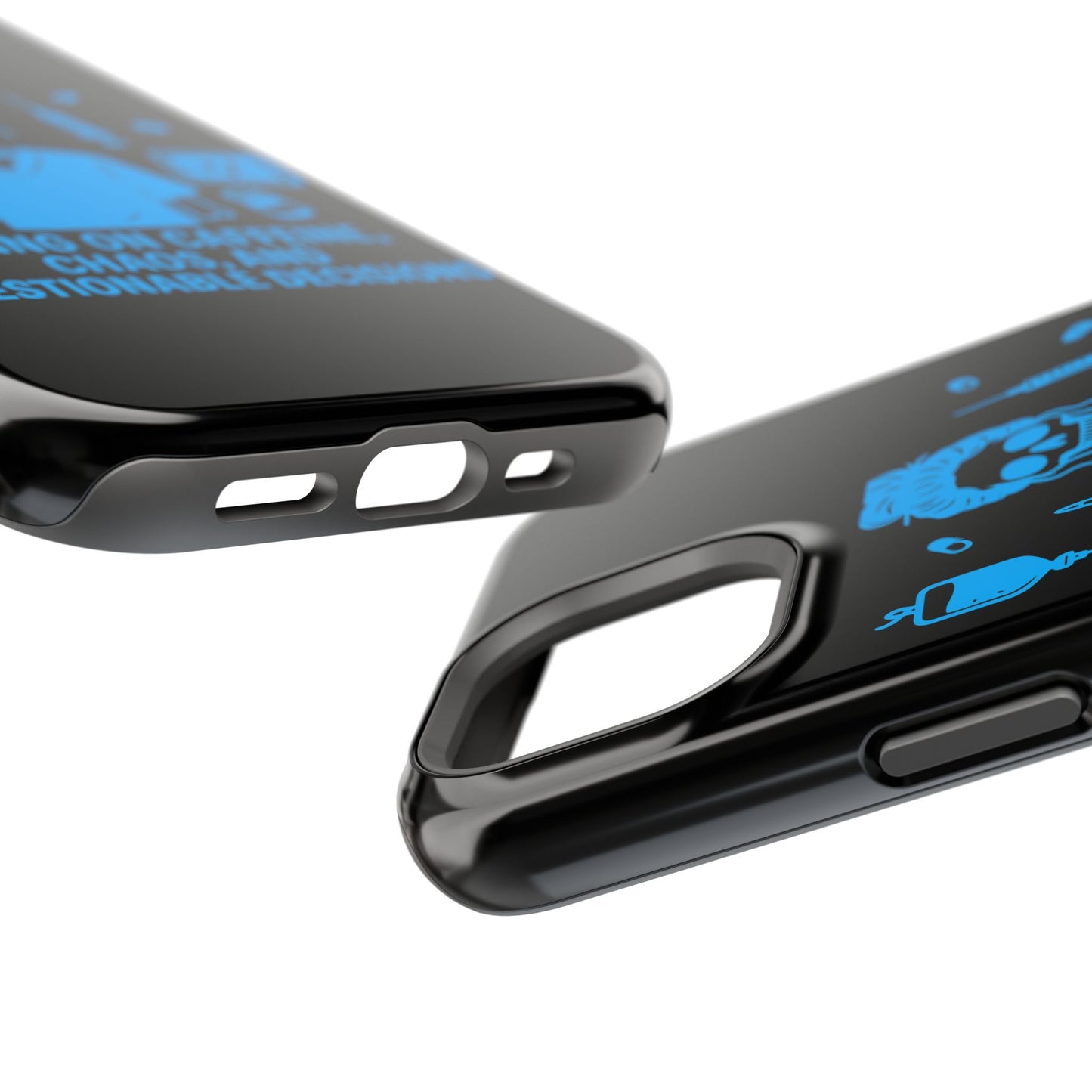 Running on Caffeine, Chaos, and Questionable Decisions” – Nurse Life Phone Case