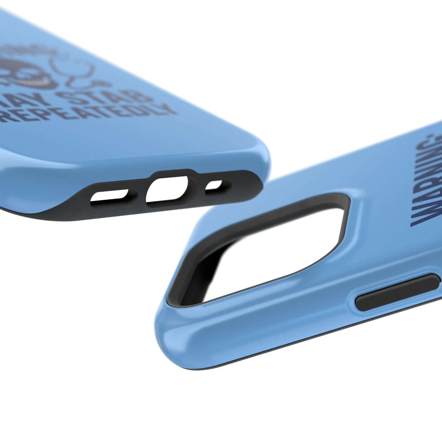 Warning May Stab Repeatedly Phone Case | Quirky Medical Humor, Gift for Healthcare Workers, Fun Phone Accessories, Doctors' Gift, Nurse Gift
