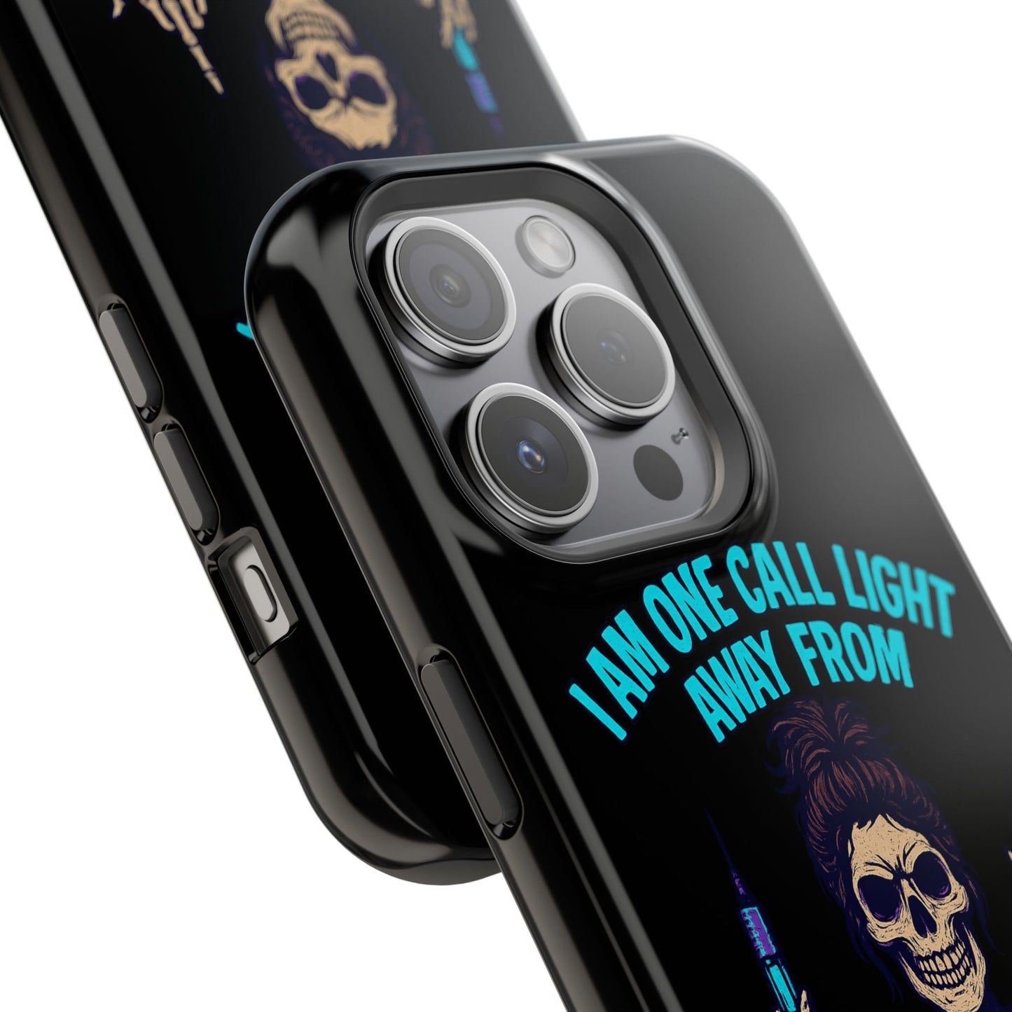 Mobile Phone Case, Funny Phone Cover, Gift for Nurses, Halloween Accessory, Skull Design