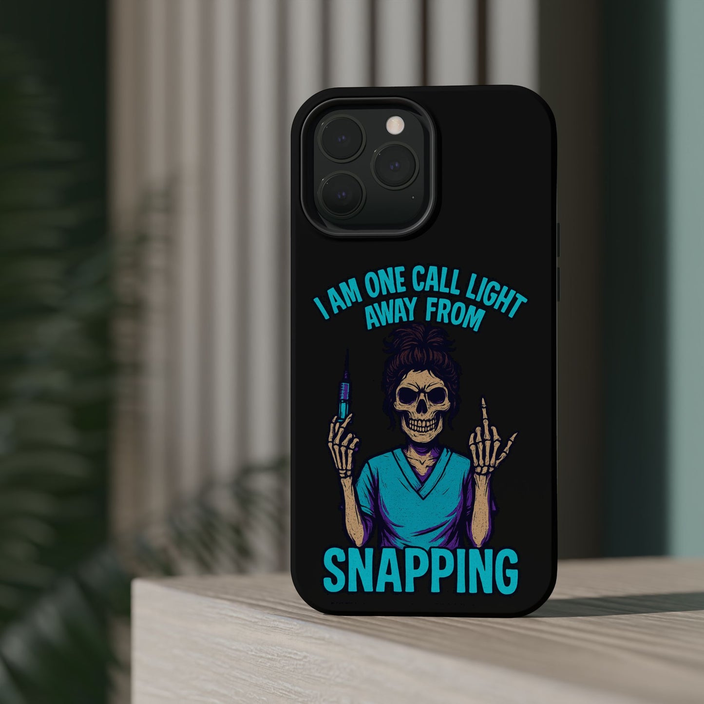 Mobile Phone Case, Funny Phone Cover, Gift for Nurses, Halloween Accessory, Skull Design