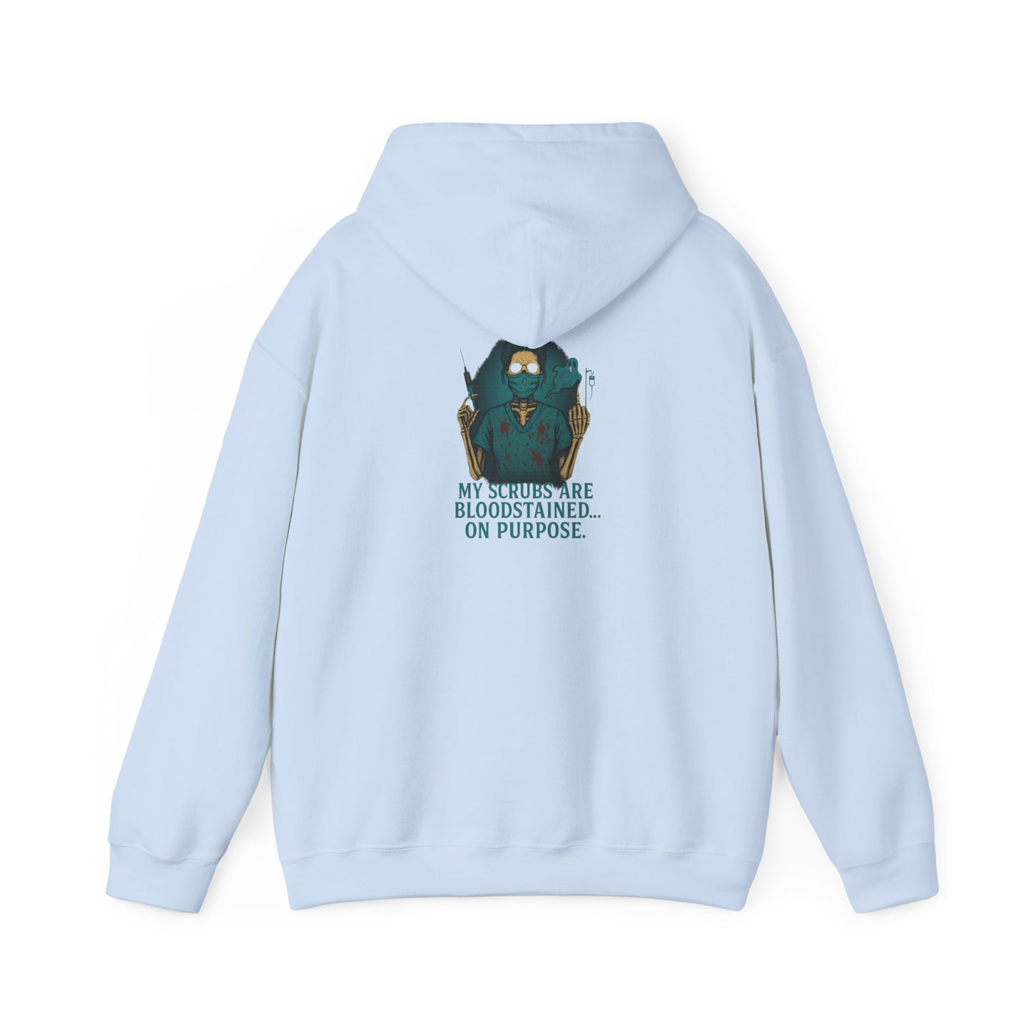 Bloodstained Purpose Hoodie - Unisex Heavy Blend Sweatshirt, Casual Wear, Gift for Him/Her, Halloween Apparel, Cozy Style