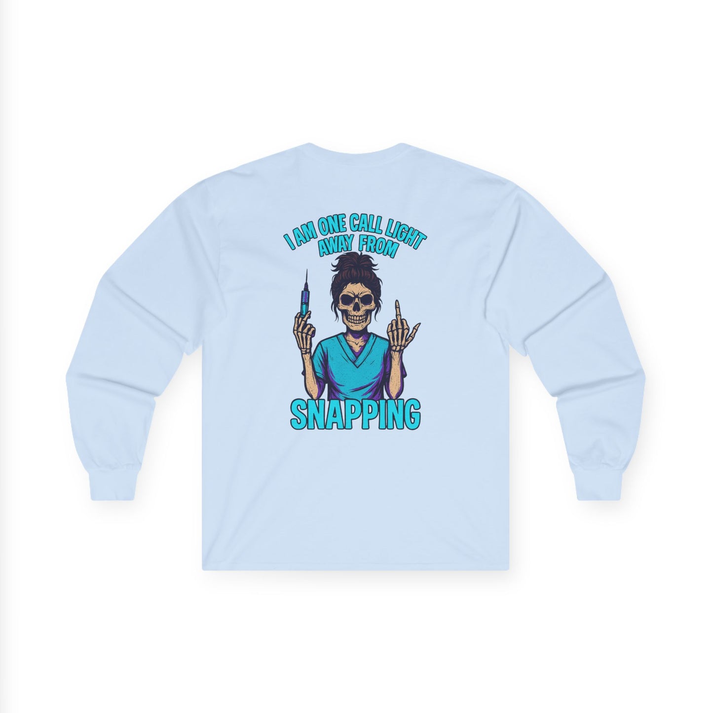 Funny Nurse Long Sleeve Tee - Perfect for Healthcare Workers, Gifts for Nurses, Halloween Apparel, Medical Humor Shirt, Unisex Graphic Tee