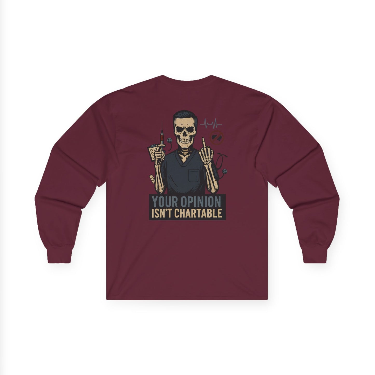 “Your Opinion Isn’t Chartable” – Men’s Long Sleeve Tee
