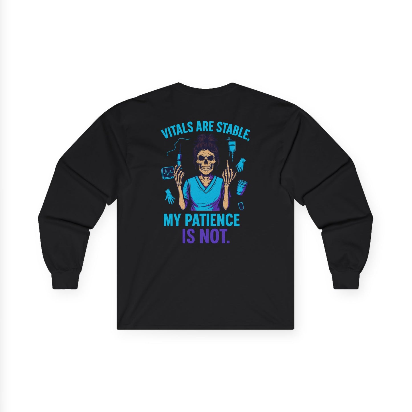 Vibrant Patient Humor Tee – Perfect for Healthcare Workers, Nurses, Medical Students, Gift for Health Enthusiasts, Fun Medical Apparel