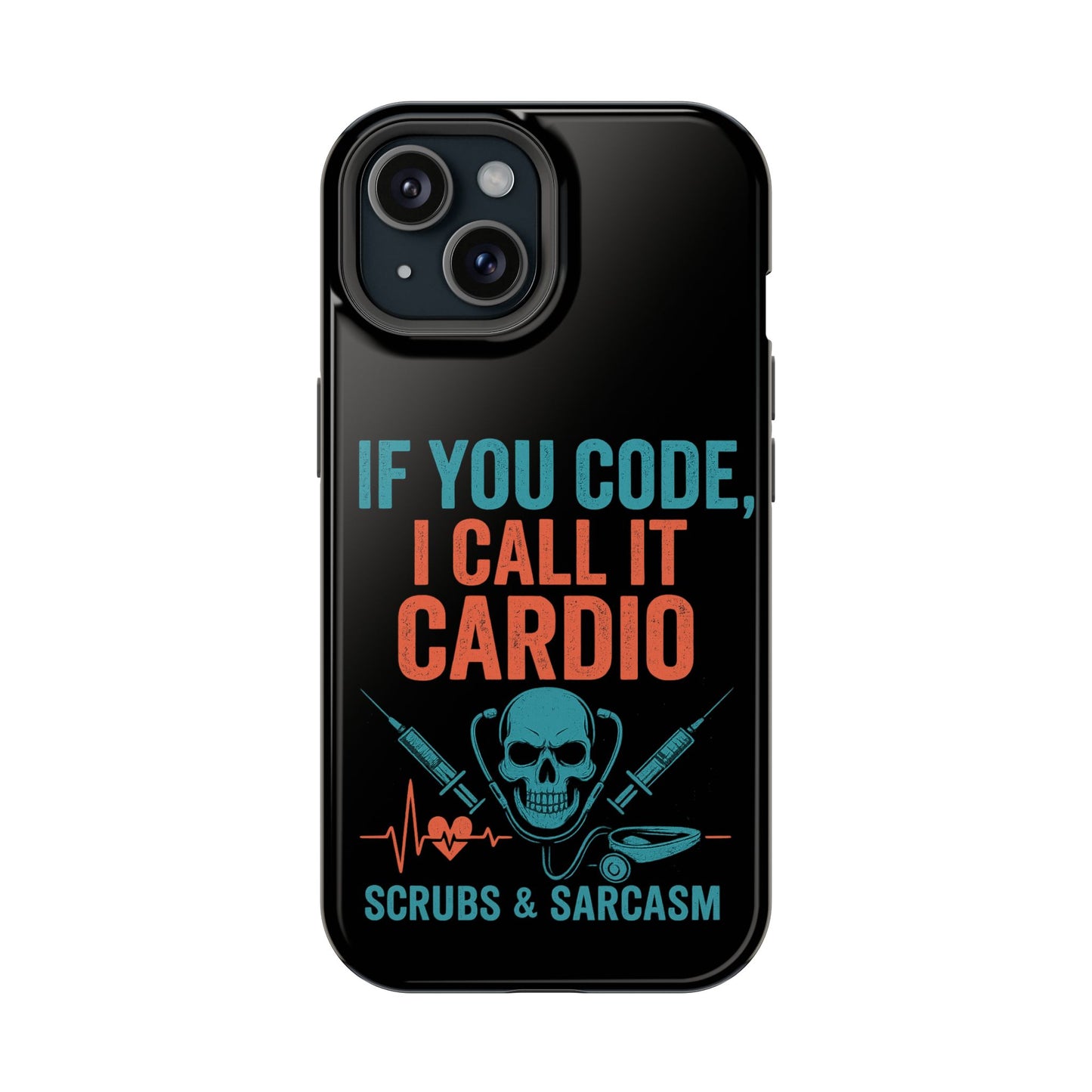 Magnetic Phone Cases for Nurses, Funny Code Humor, Cute Sarcastic Gifts, Tech Accessories, Medical Profession, Unique Design