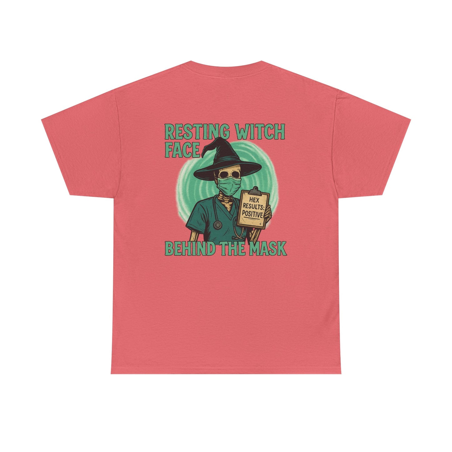 Resting Witch Face Unisex Heavy Cotton Tee, Funny Halloween Shirt, Witch T-Shirt, Unique Gift for Spooky Season, Perfect for Parties