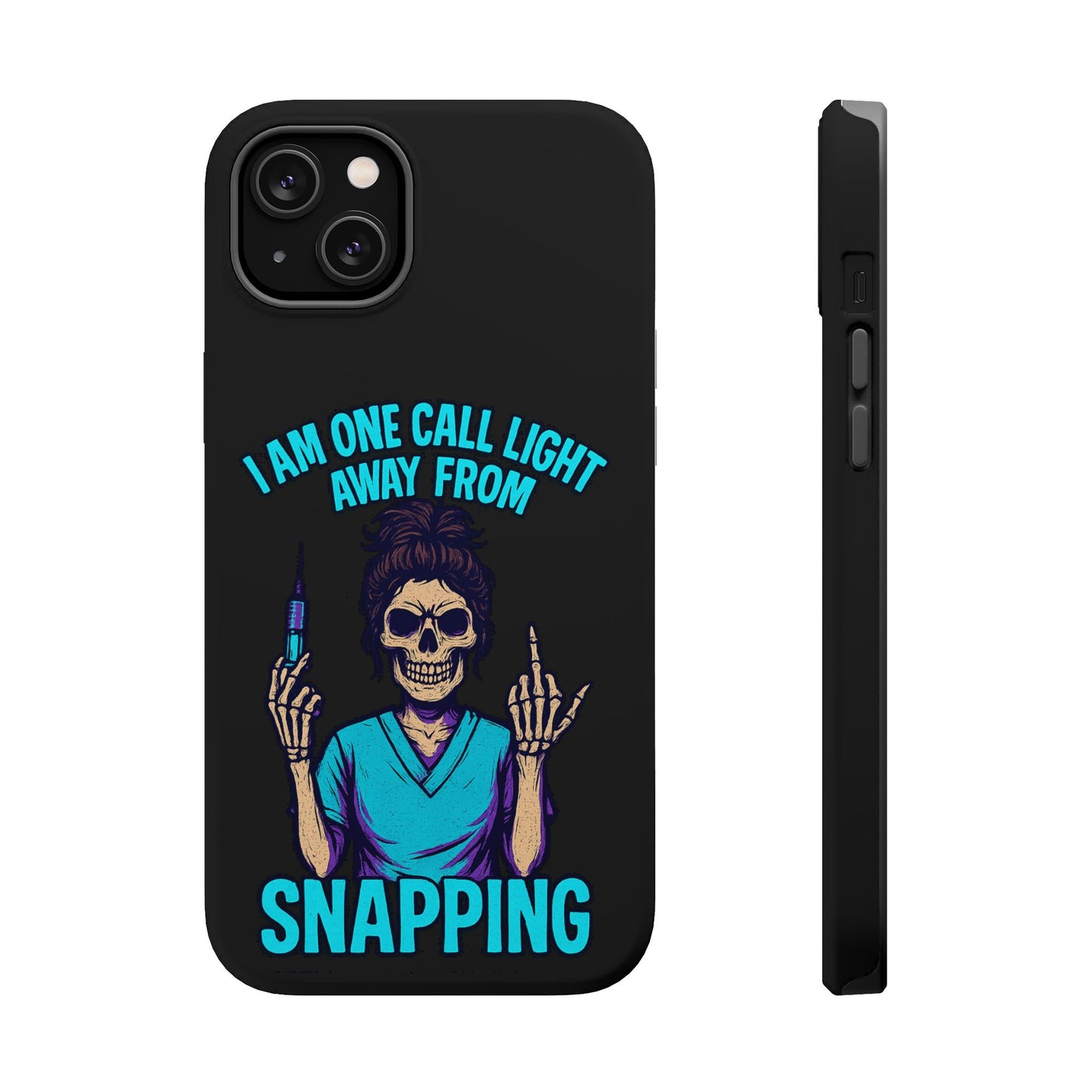 Mobile Phone Case, Funny Phone Cover, Gift for Nurses, Halloween Accessory, Skull Design