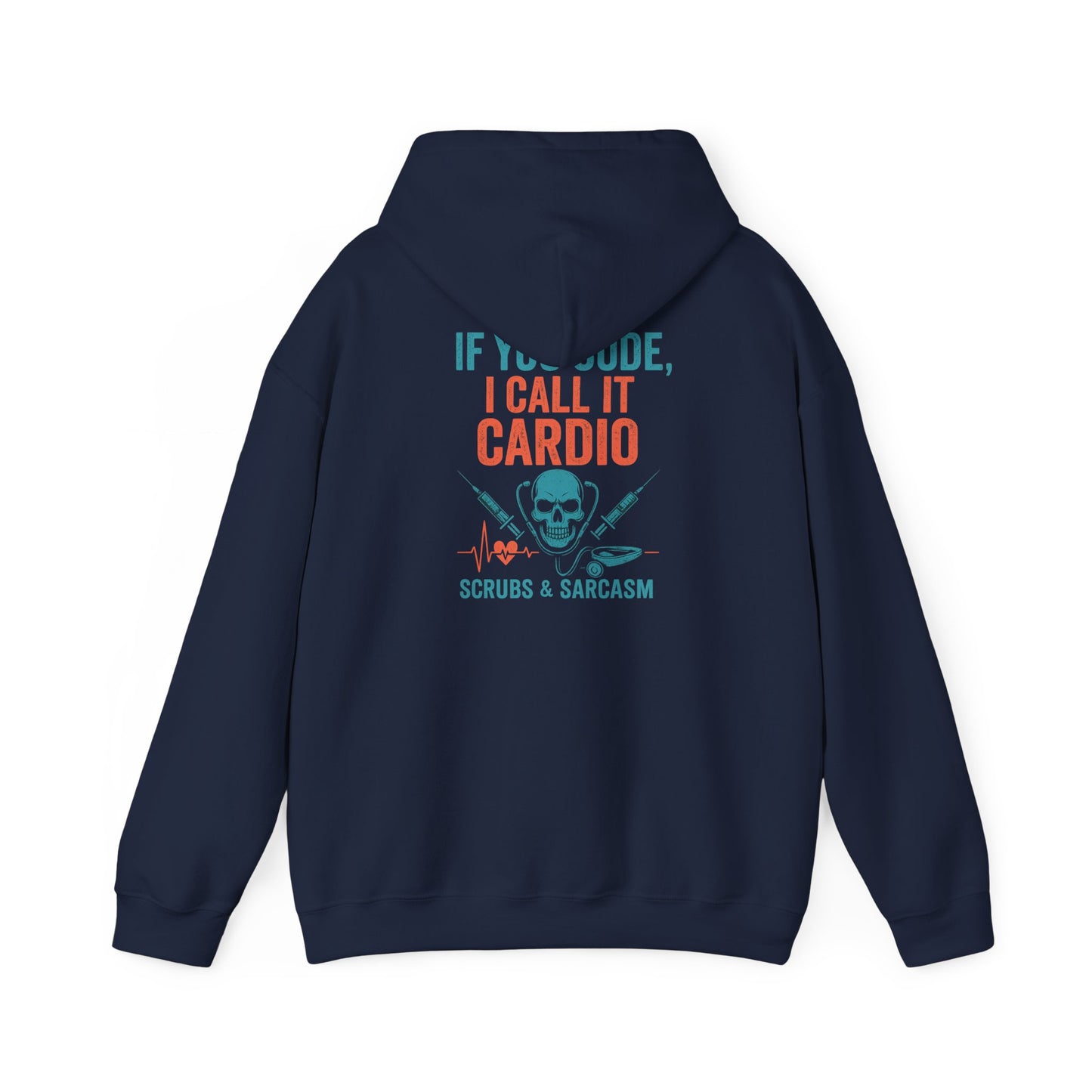“If You Code, I Call It Cardio” – Chaotic Nurse Hoodie