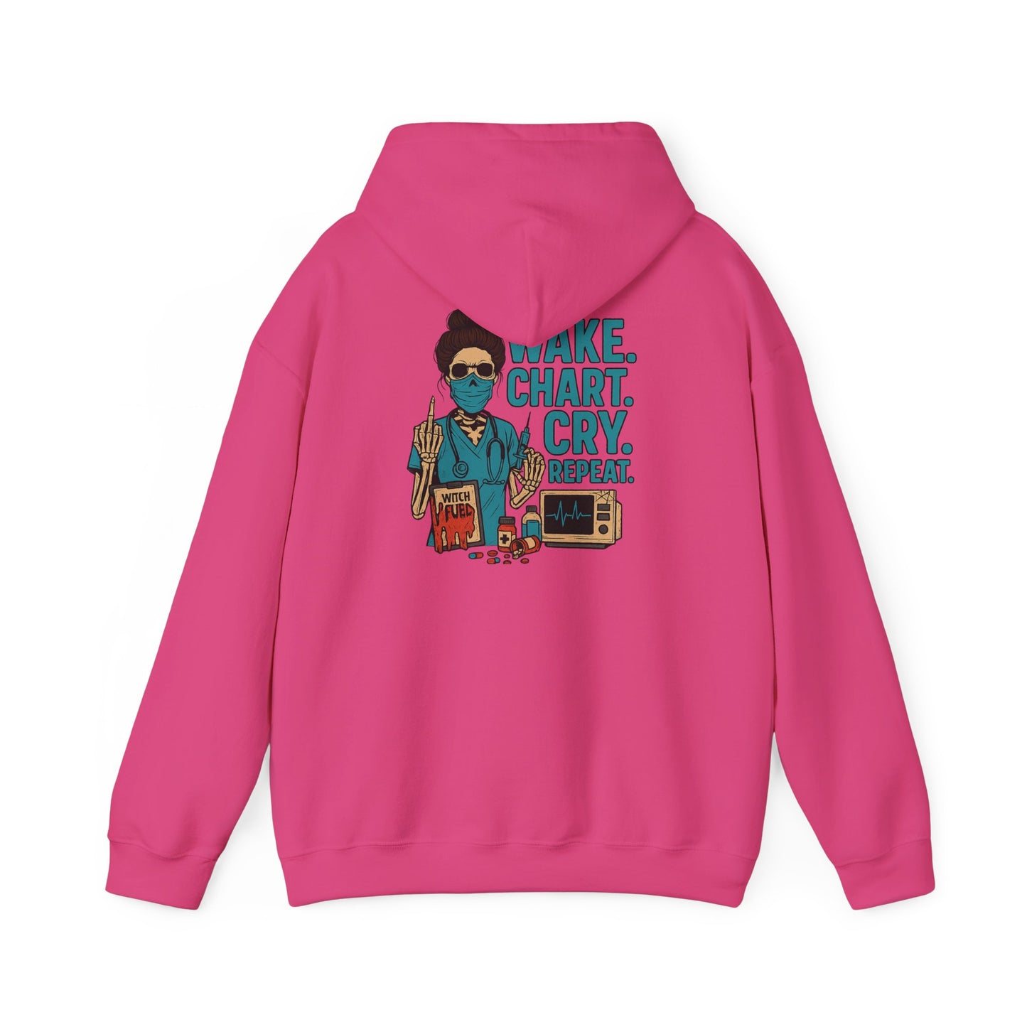 Creative Artist's Hoodie: Make. Chart. Cry. Repeat. - Unisex Heavy Blend Sweatshirt
