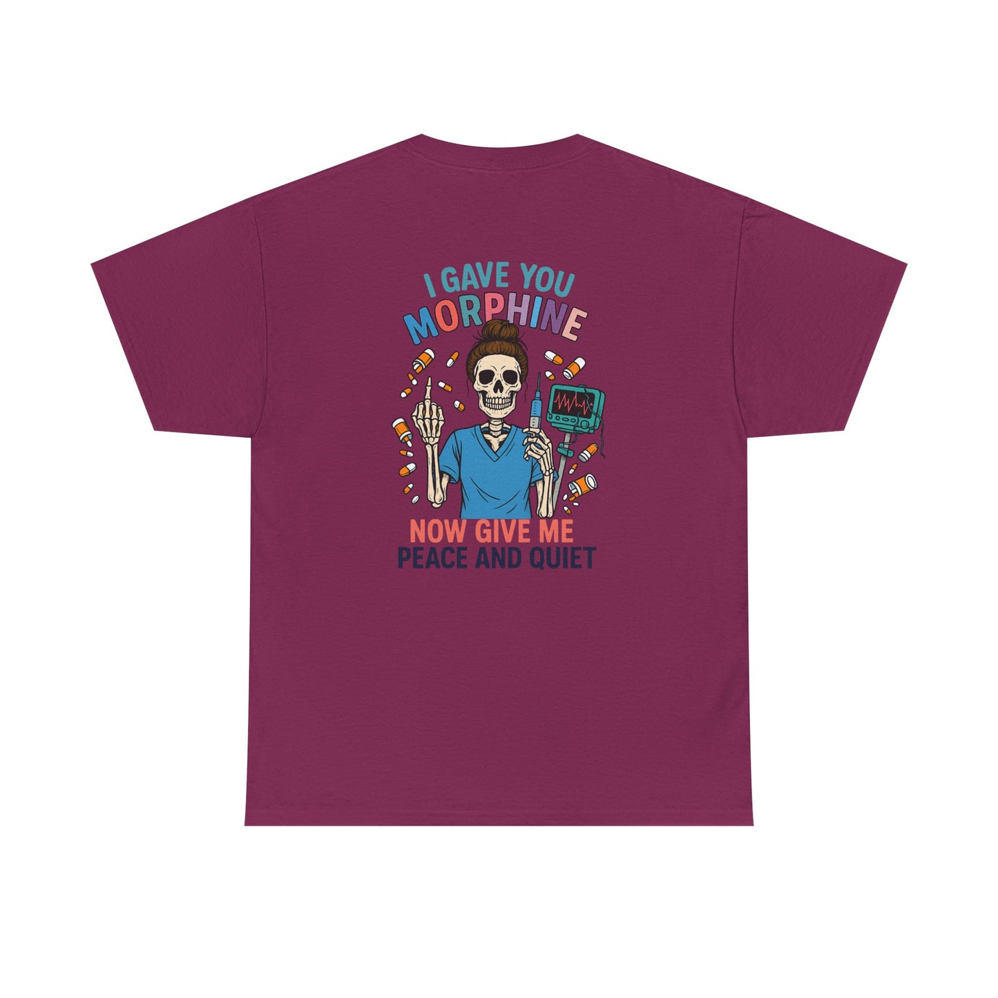 Skull Graphic Tee, Funny T-Shirt for Halloween, Unisex Cotton Shirt, Gift for Med Students, Unique Casual Wear