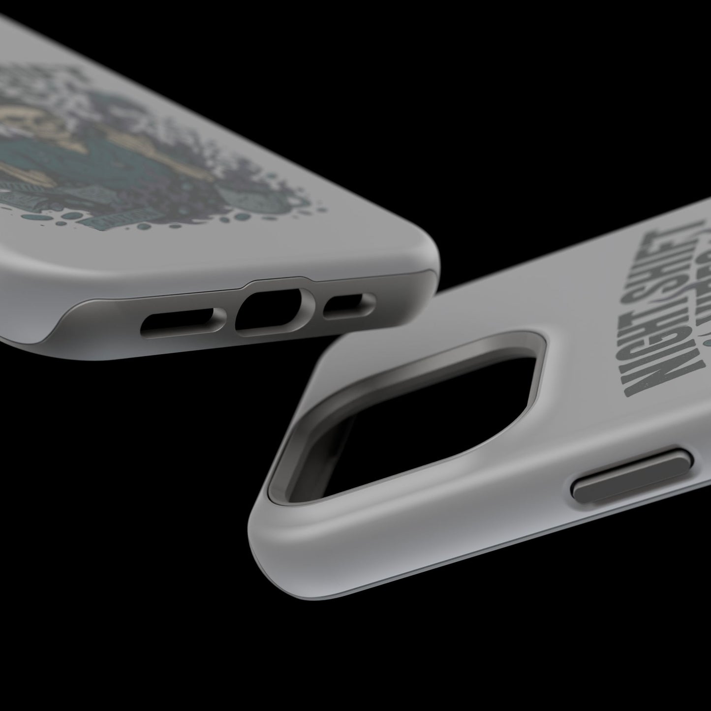“Night Shift Vibes” – Bright & Chaotic Nurse Phone Case