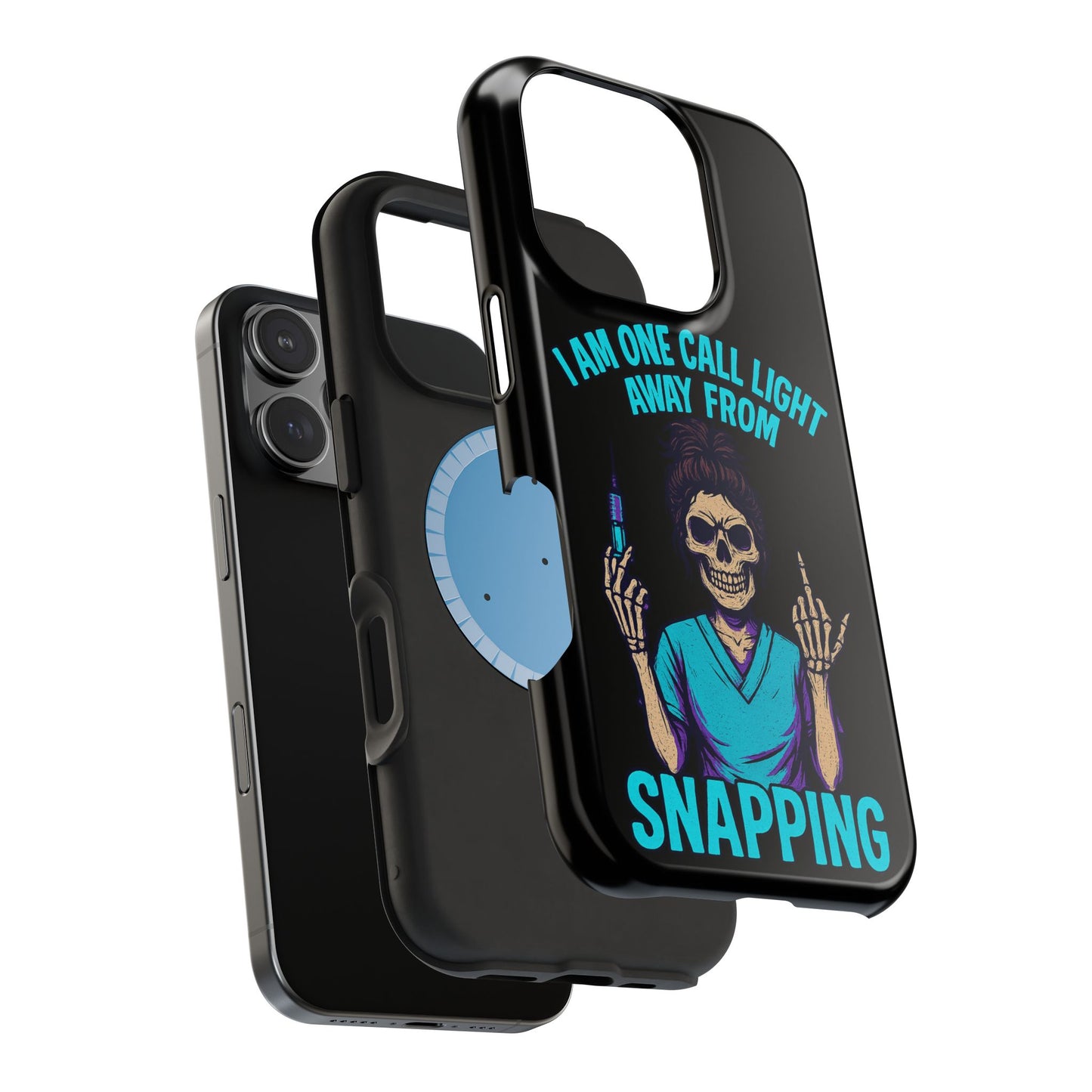 Mobile Phone Case, Funny Phone Cover, Gift for Nurses, Halloween Accessory, Skull Design