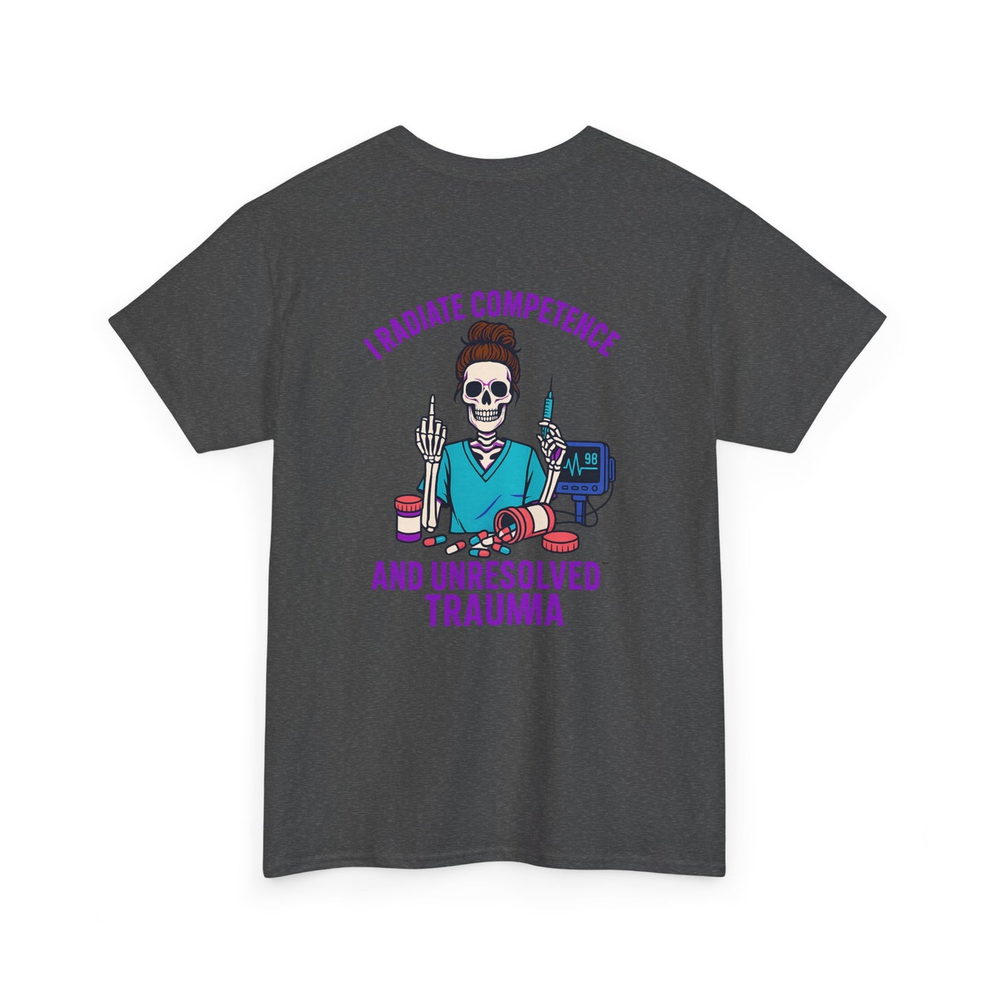 Skeleton Graphic Tee, Funny T-Shirt, Halloween Shirt, Gift for Healthcare Workers, Unisex Cotton Top, Trauma Humor Apparel