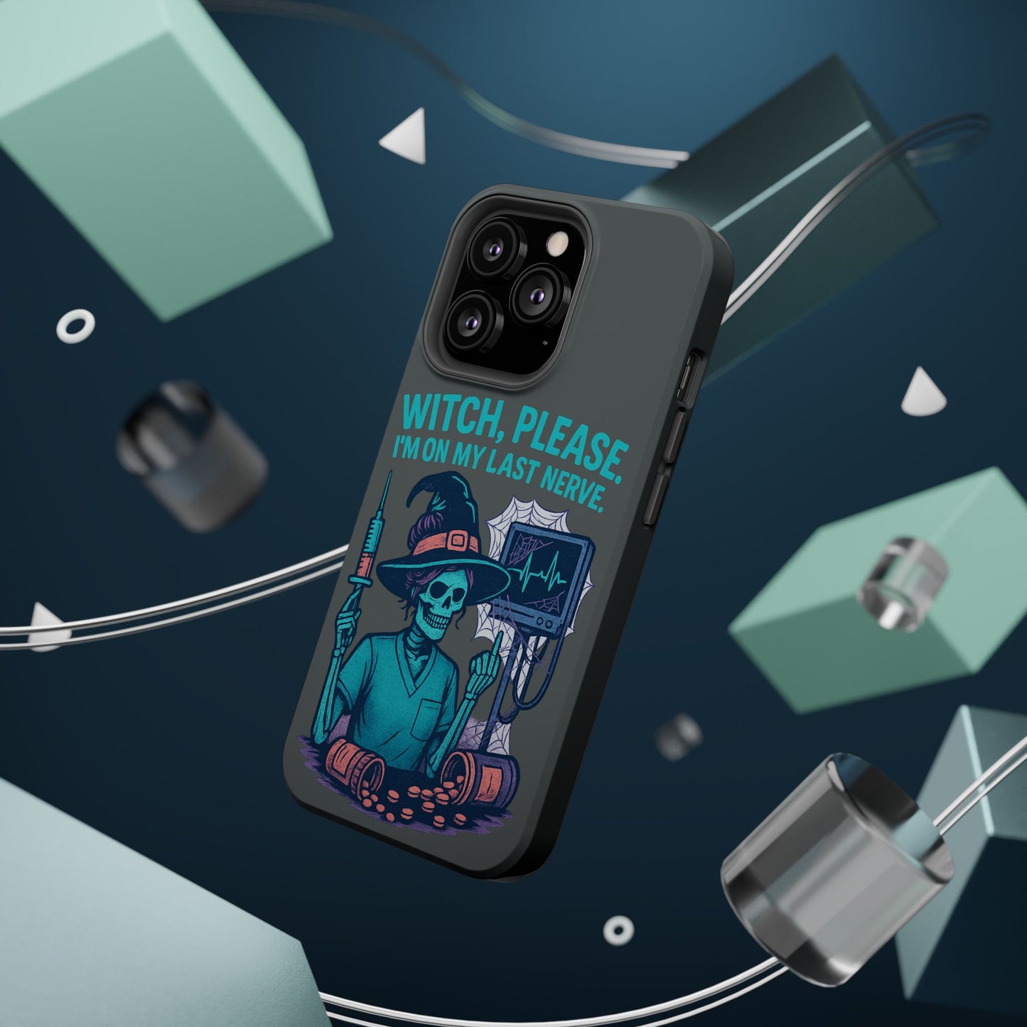 Spooky Phone Case: Witch Please! I'm On My Last Nerve, Halloween Gift, Cute Phone Accessory, Unique Tough Case, Funny Phone Protection