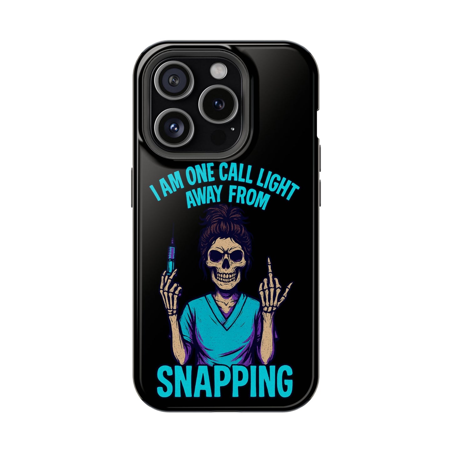Mobile Phone Case, Funny Phone Cover, Gift for Nurses, Halloween Accessory, Skull Design