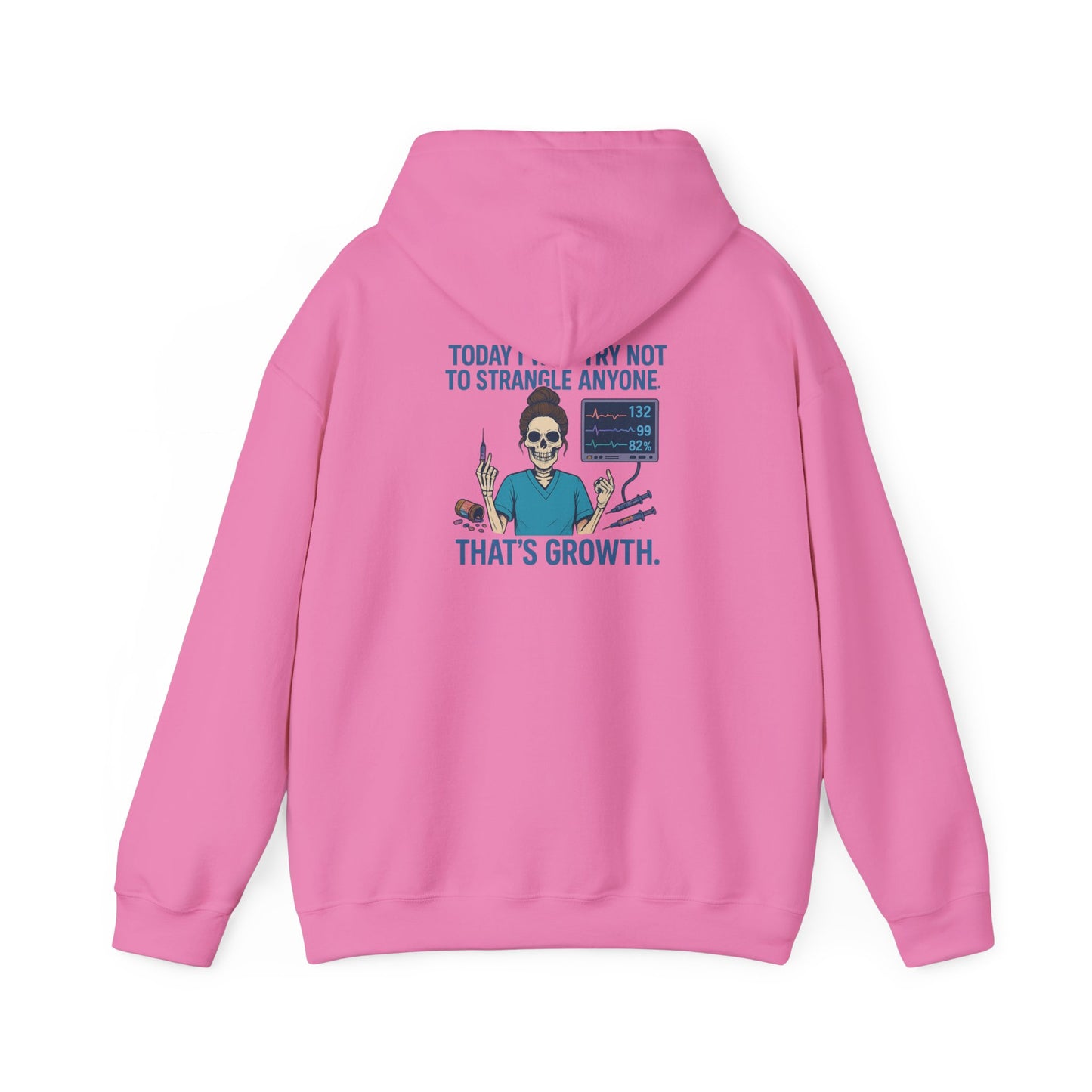 Growth Mindset Hoodie, Funny Motivational Sweatshirt, Original Graphic Pullover, Comfortable Casual Wear, Gift for Friends