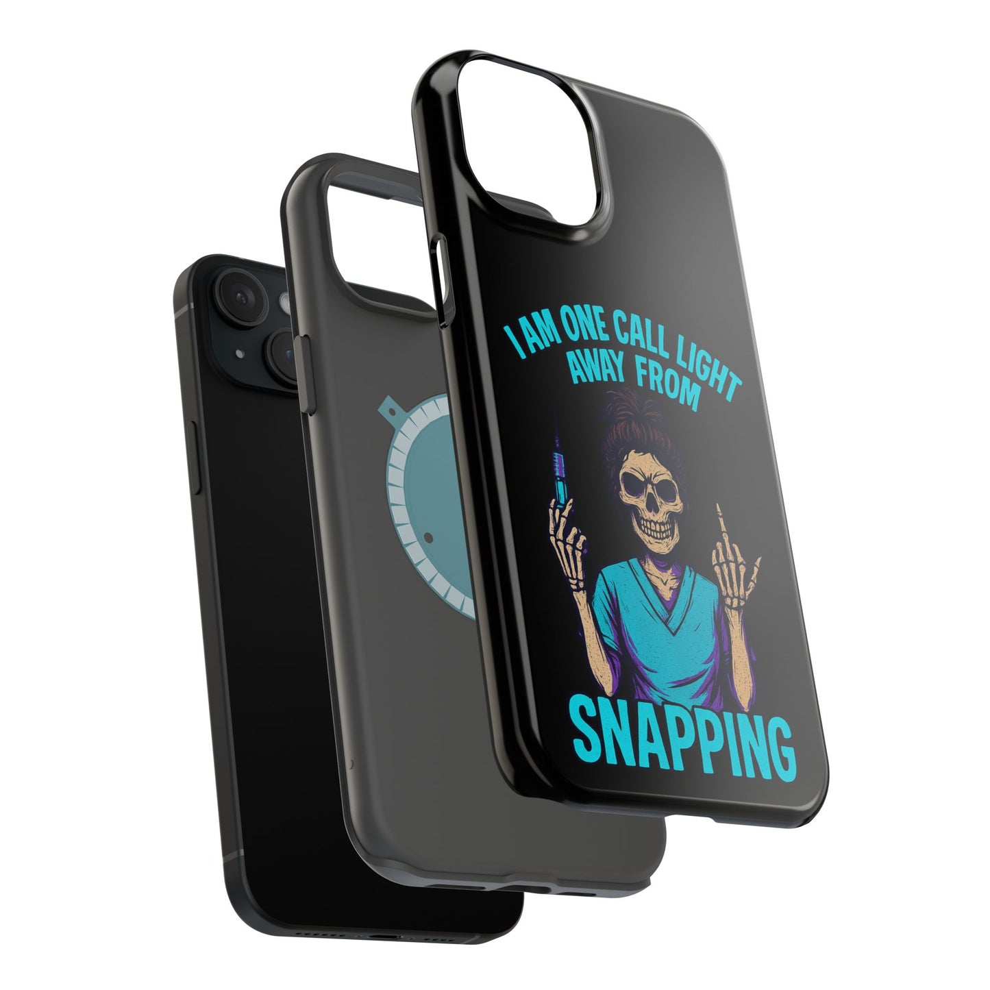 Mobile Phone Case, Funny Phone Cover, Gift for Nurses, Halloween Accessory, Skull Design