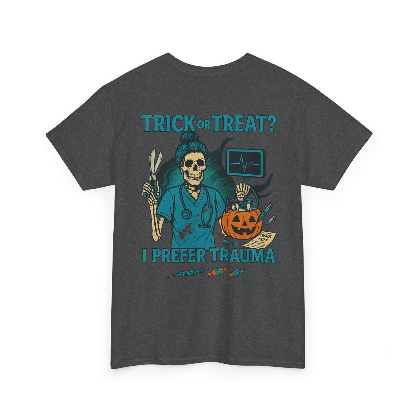 Halloween Vibe T-Shirt, Funny Unisex Tee, Spooky Gift, Trick or Treat Humor, Casual Wear for October Celebrations, Costume Party Essential
