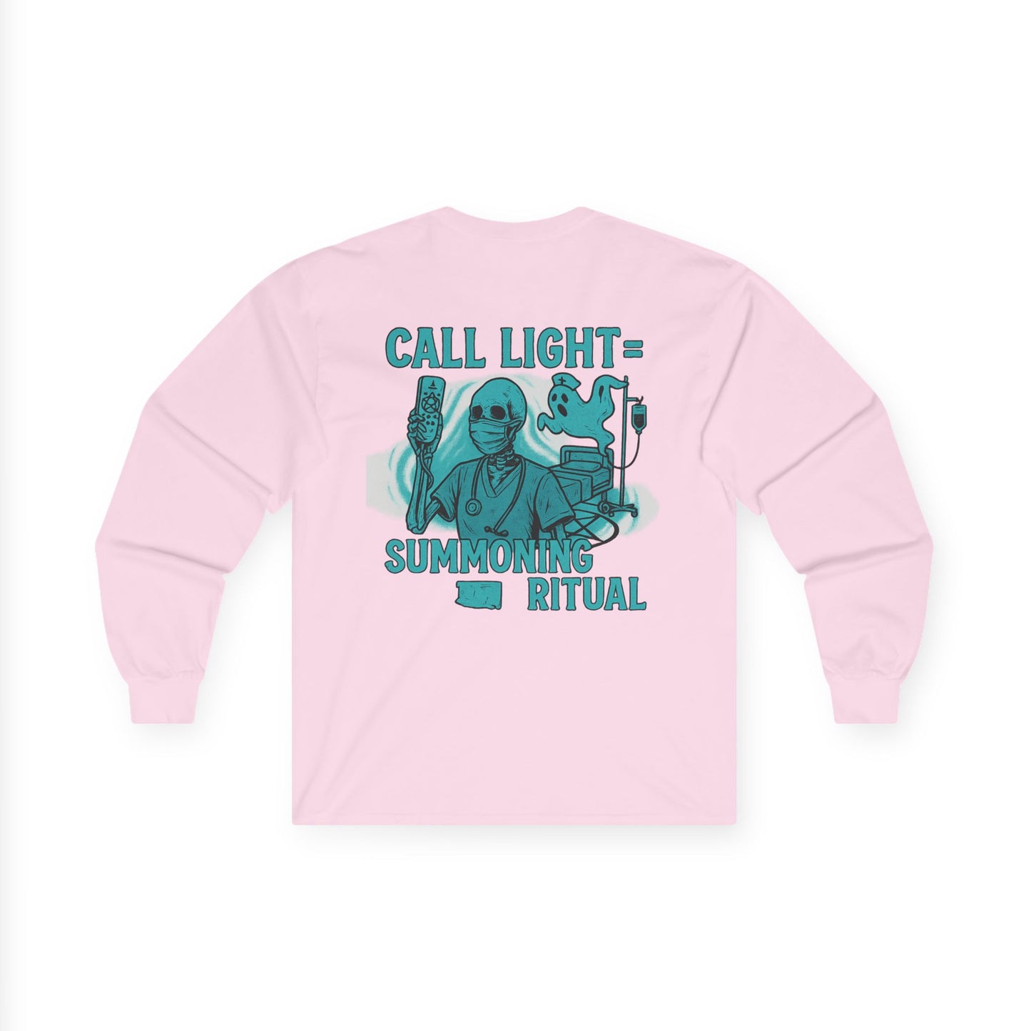 Funny Summoning Ritual Long Sleeve Tee for All Occasions, Halloween Gift, Witchy Vibes, Unisex Shirt