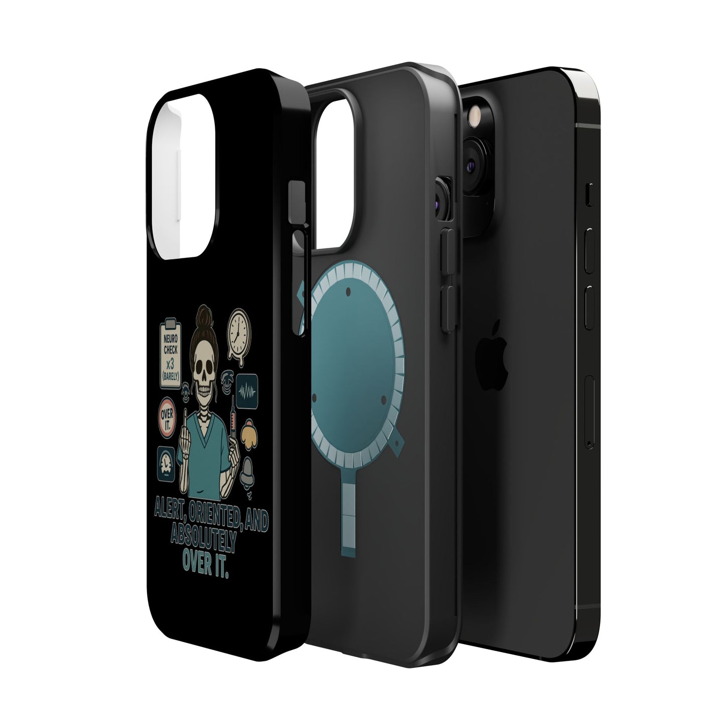 “Alert, Oriented, and Absolutely Over It” – Sarcastic Nurse Phone Case