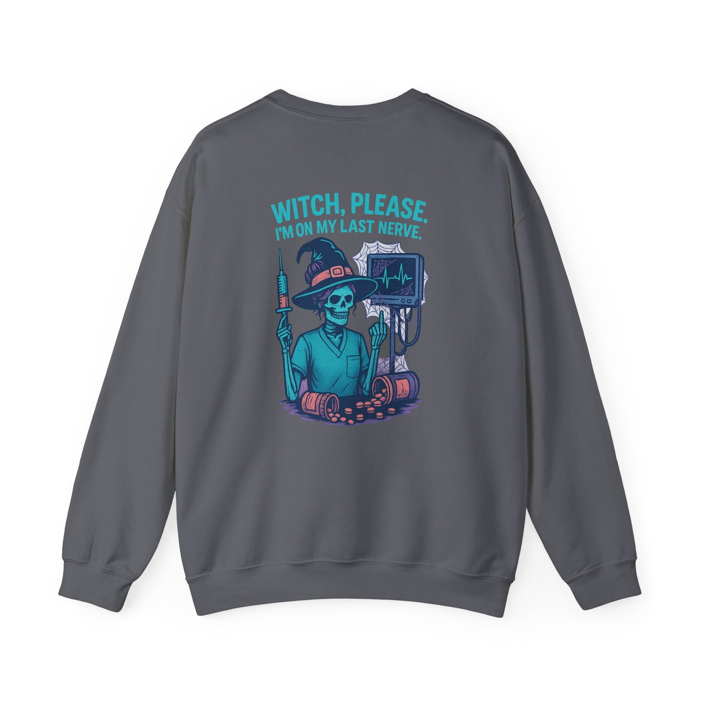 Witch Please Sweatshirt, Unisex Crewneck, Fall Fashion, Halloween Gift, Spooky Vibes, Casual Comfort