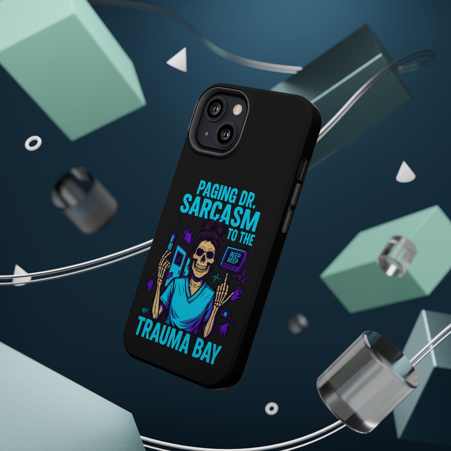 Medical Humor Magnetic Cases - Paging Dr. Sarcasm, Doctor Phone Case, Funny Gift for Nurses, Hospital Staff, Sarcastic Design