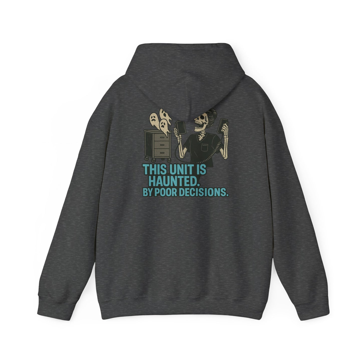 Halloween Haunted Sweatshirt, Unisex Hooded Sweatshirt, Spooky Gifts, Funny Halloween Apparel, Gifts for Him, Her, and Them