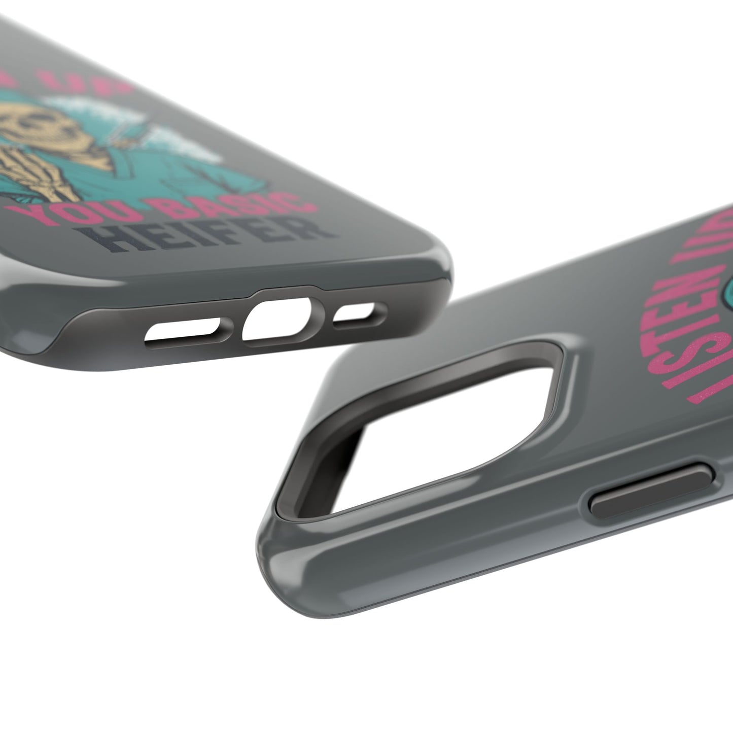 Edgy Nurse Phone Case, Gift for Healthcare Workers, Skull Design Case, Halloween Accessories, Trendy Tough Cases