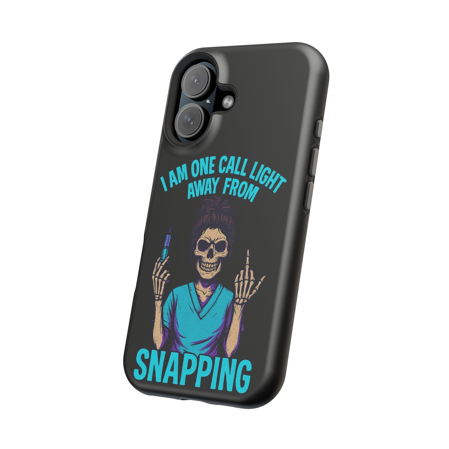 Mobile Phone Case, Funny Phone Cover, Gift for Nurses, Halloween Accessory, Skull Design
