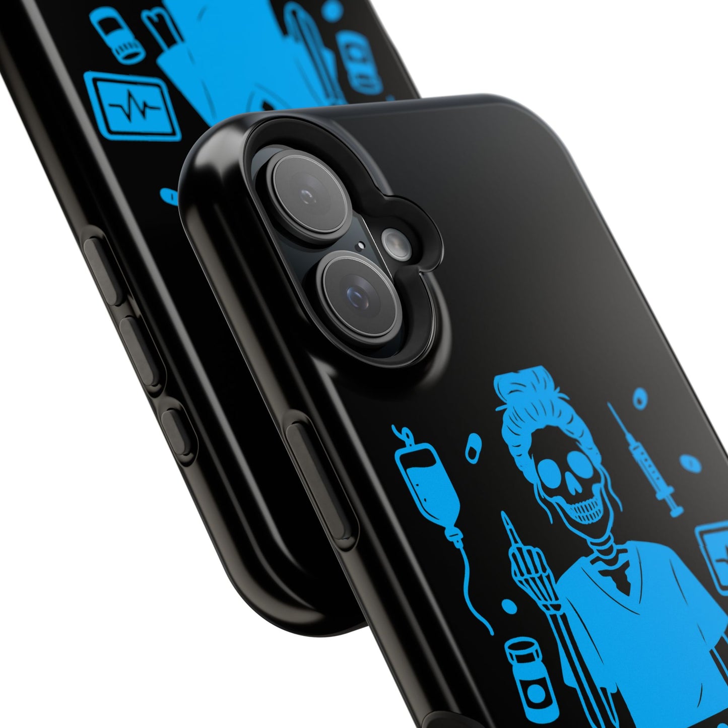 Running on Caffeine, Chaos, and Questionable Decisions” – Nurse Life Phone Case