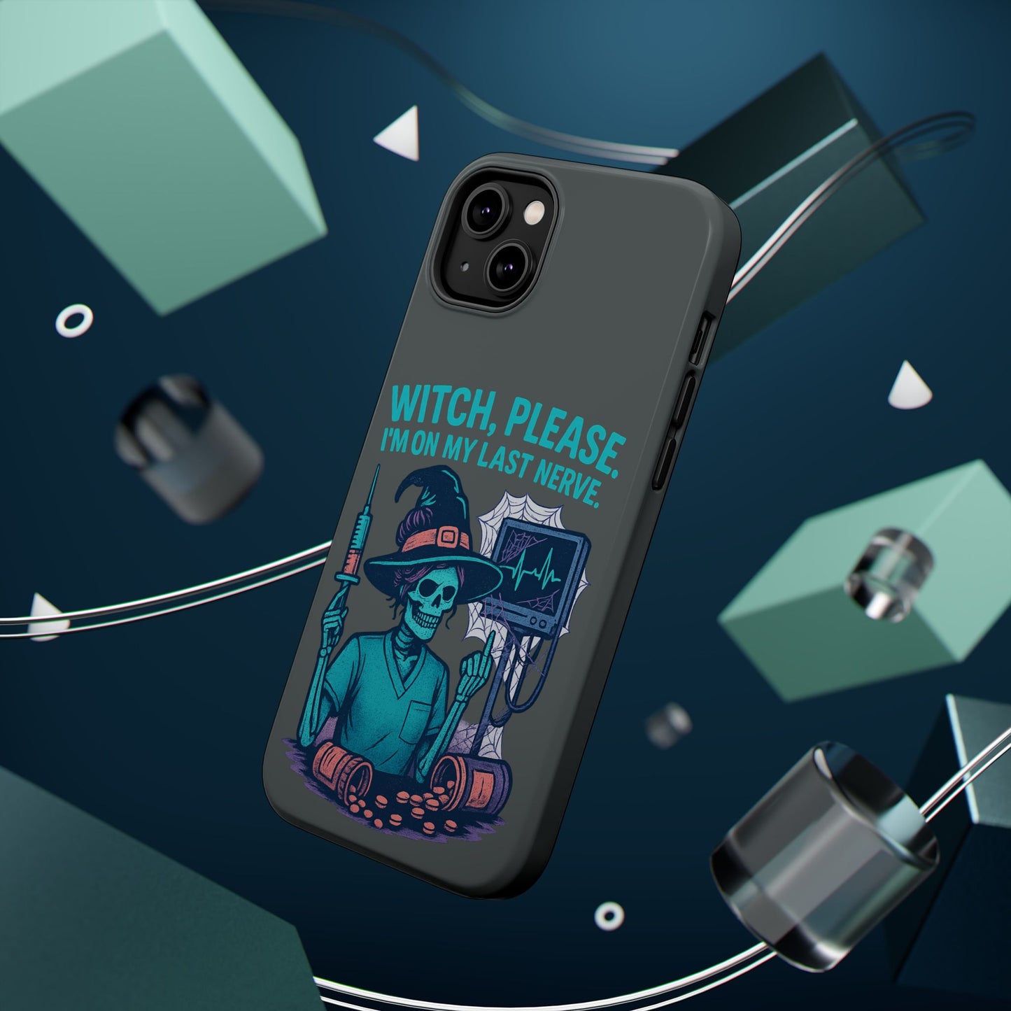 Spooky Phone Case: Witch Please! I'm On My Last Nerve, Halloween Gift, Cute Phone Accessory, Unique Tough Case, Funny Phone Protection
