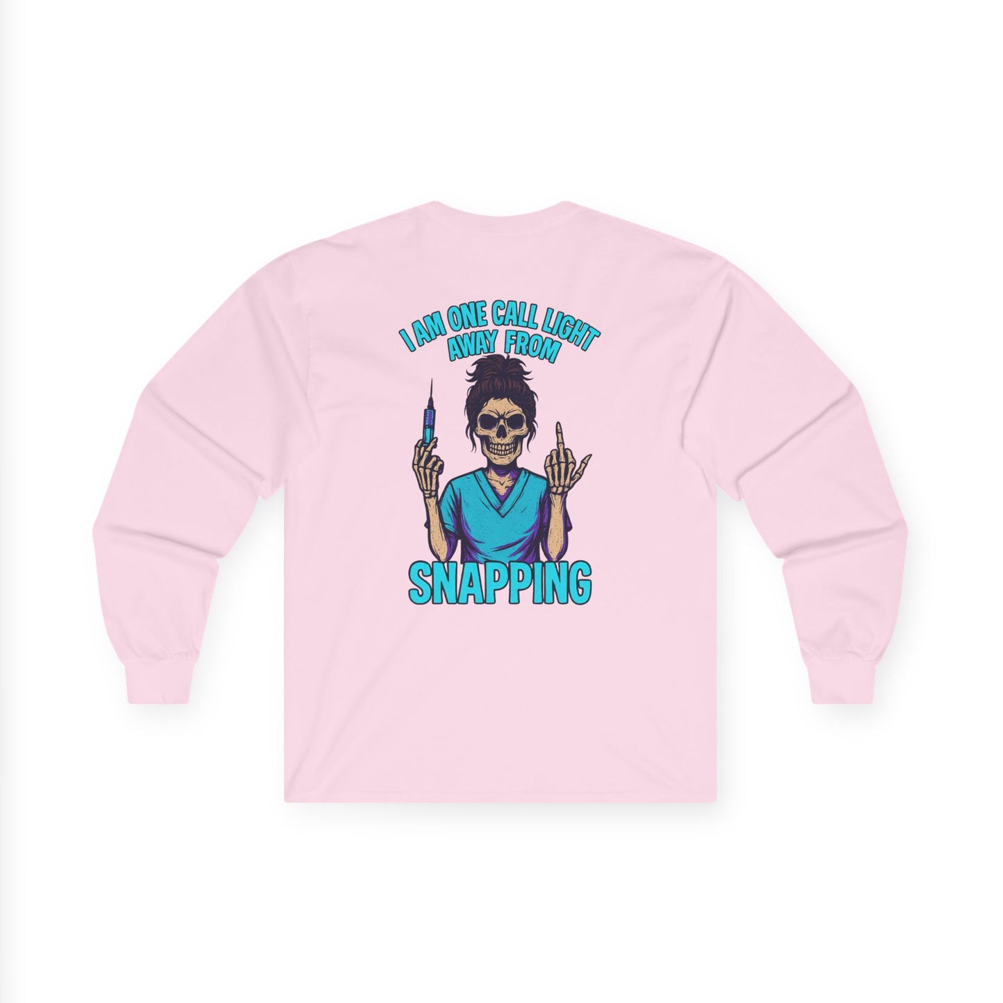 Funny Nurse Long Sleeve Tee - Perfect for Healthcare Workers, Gifts for Nurses, Halloween Apparel, Medical Humor Shirt, Unisex Graphic Tee