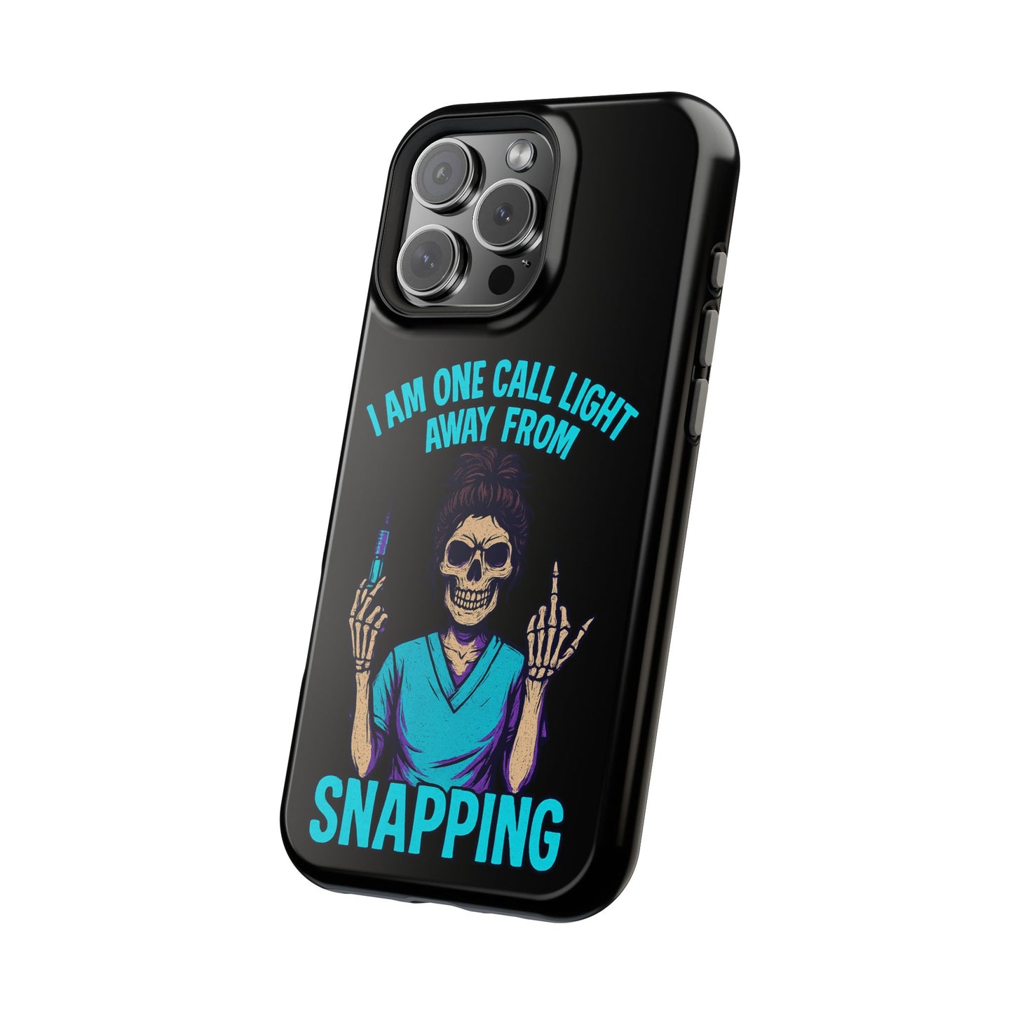 Mobile Phone Case, Funny Phone Cover, Gift for Nurses, Halloween Accessory, Skull Design