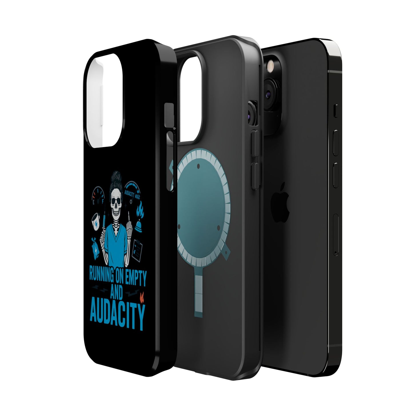 “Running on Empty and Audacity” – Nurse Chaos Phone Case