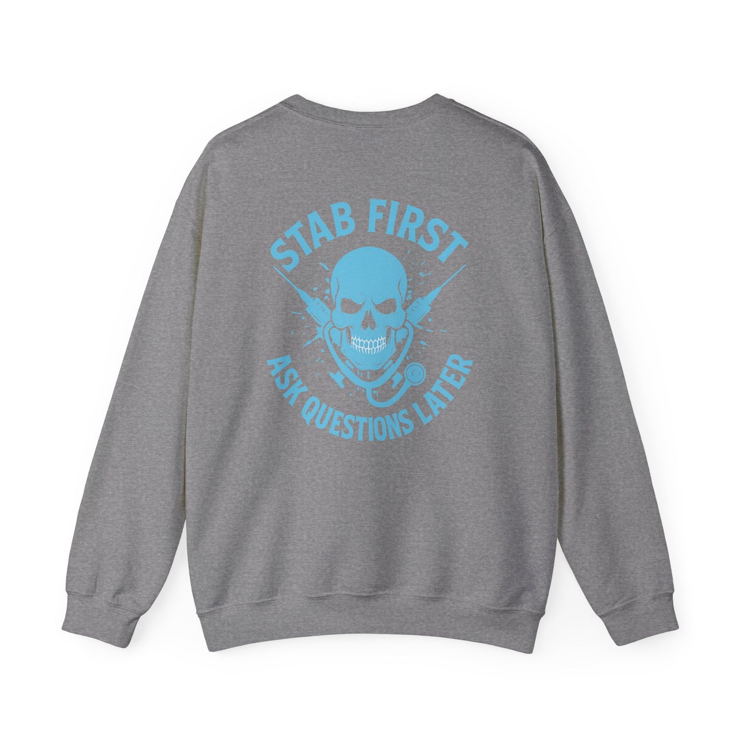 Skull Graphics Sweatshirt - Trendy Unisex Crewneck, Casual Streetwear, Gift for Him/Her, Halloween Apparel, Edgy Outfit
