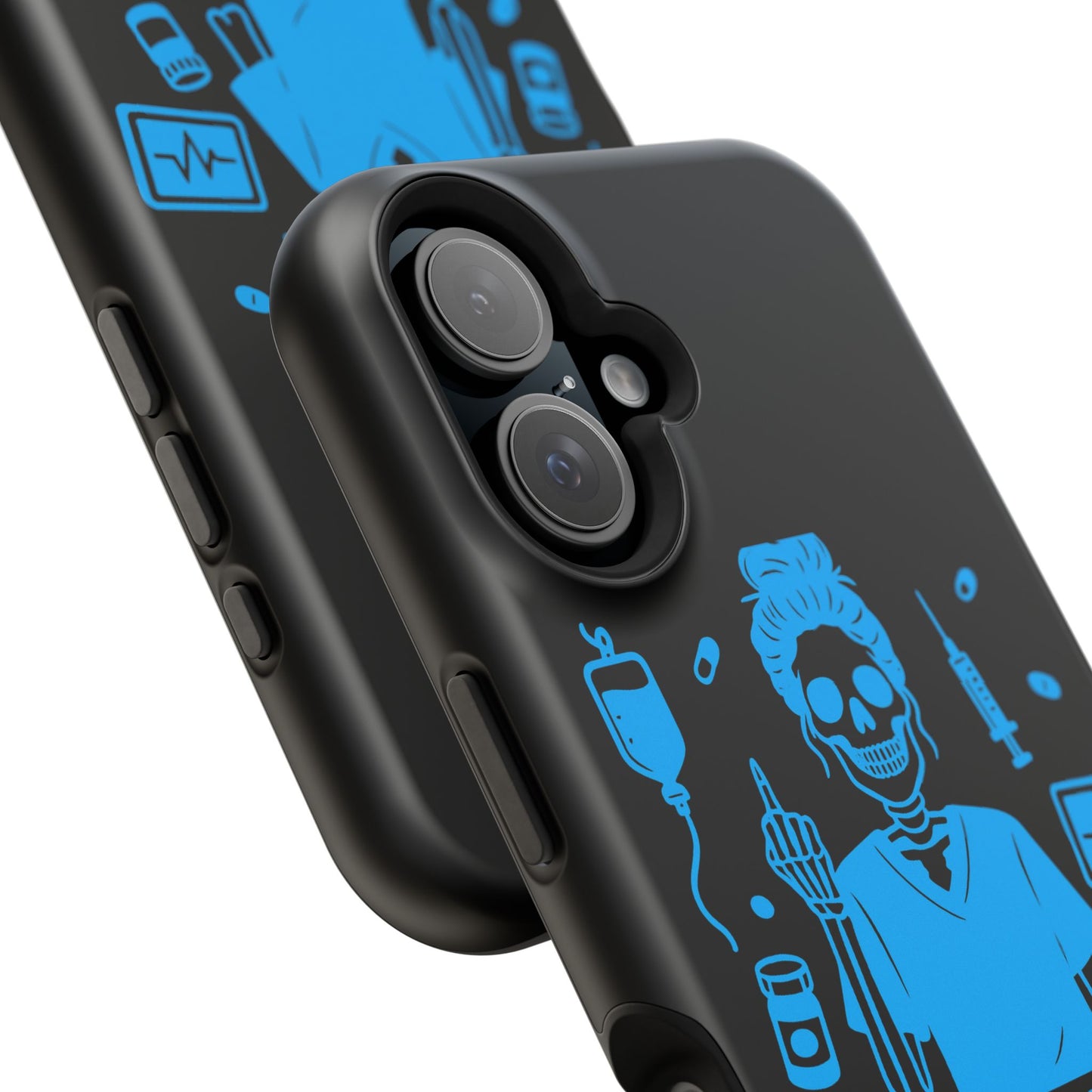 Running on Caffeine, Chaos, and Questionable Decisions” – Nurse Life Phone Case