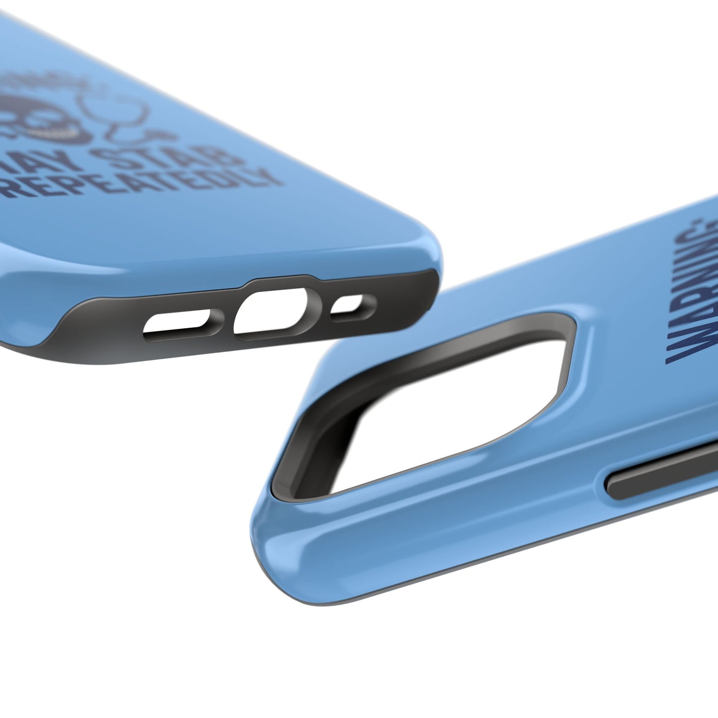 Warning May Stab Repeatedly Phone Case | Quirky Medical Humor, Gift for Healthcare Workers, Fun Phone Accessories, Doctors' Gift, Nurse Gift