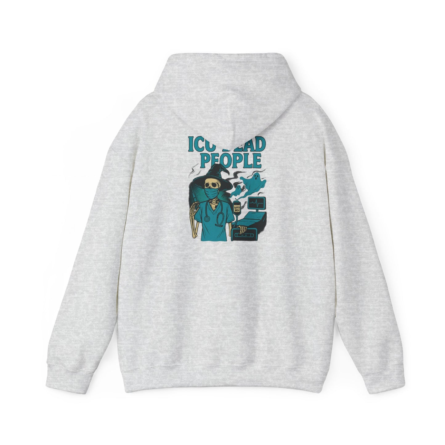 Funny ICU Dead People Hoodie, Healthcare Humor Sweatshirt, Gifts for Medical Workers, Nurse Appreciation, Casual Wear