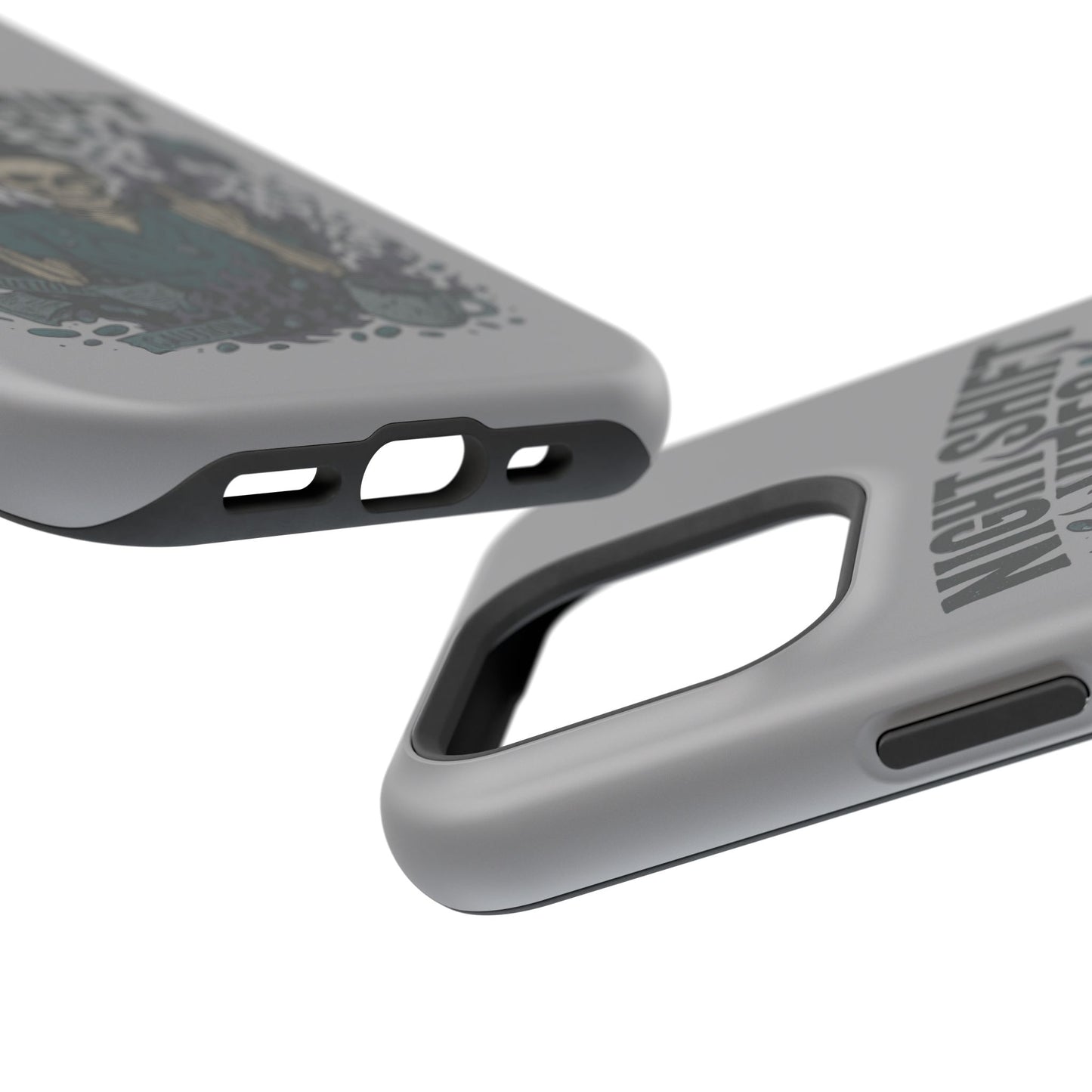 “Night Shift Vibes” – Bright & Chaotic Nurse Phone Case