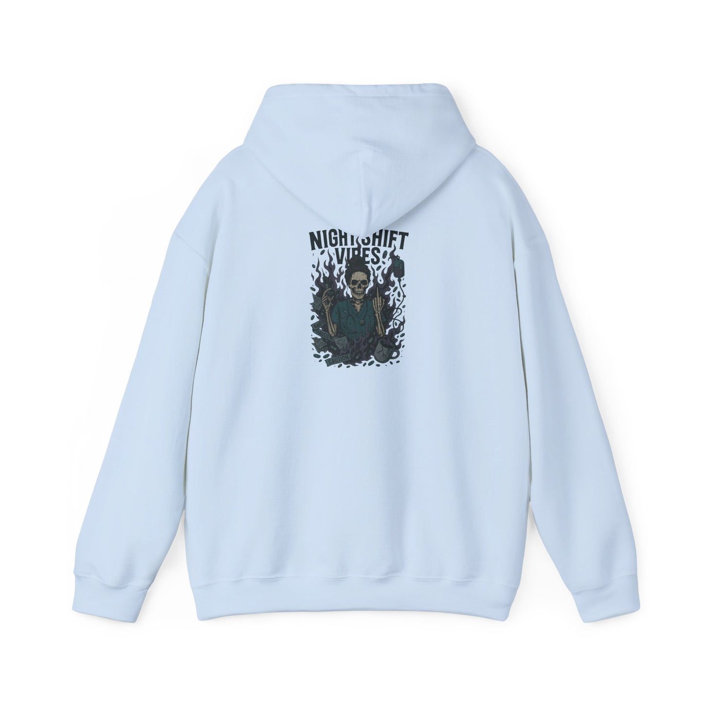 “Night Shift Vibes” – Sarcastic Nurse Hoodie